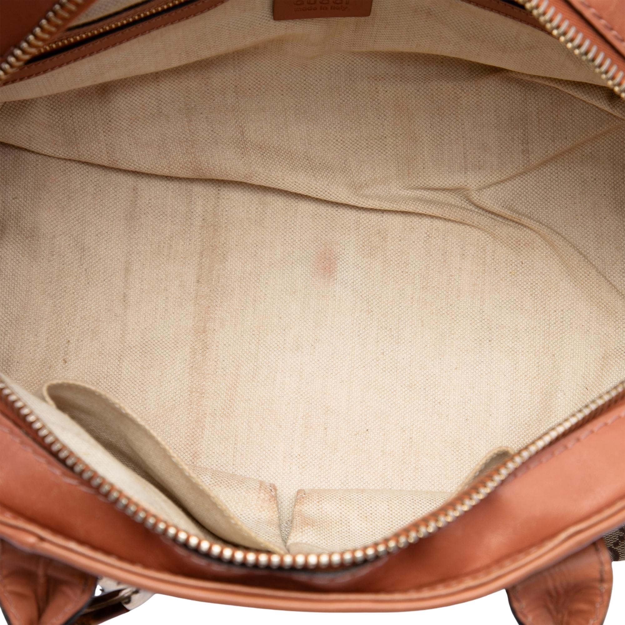 Gucci GG Canvas Heart Bit Satchel