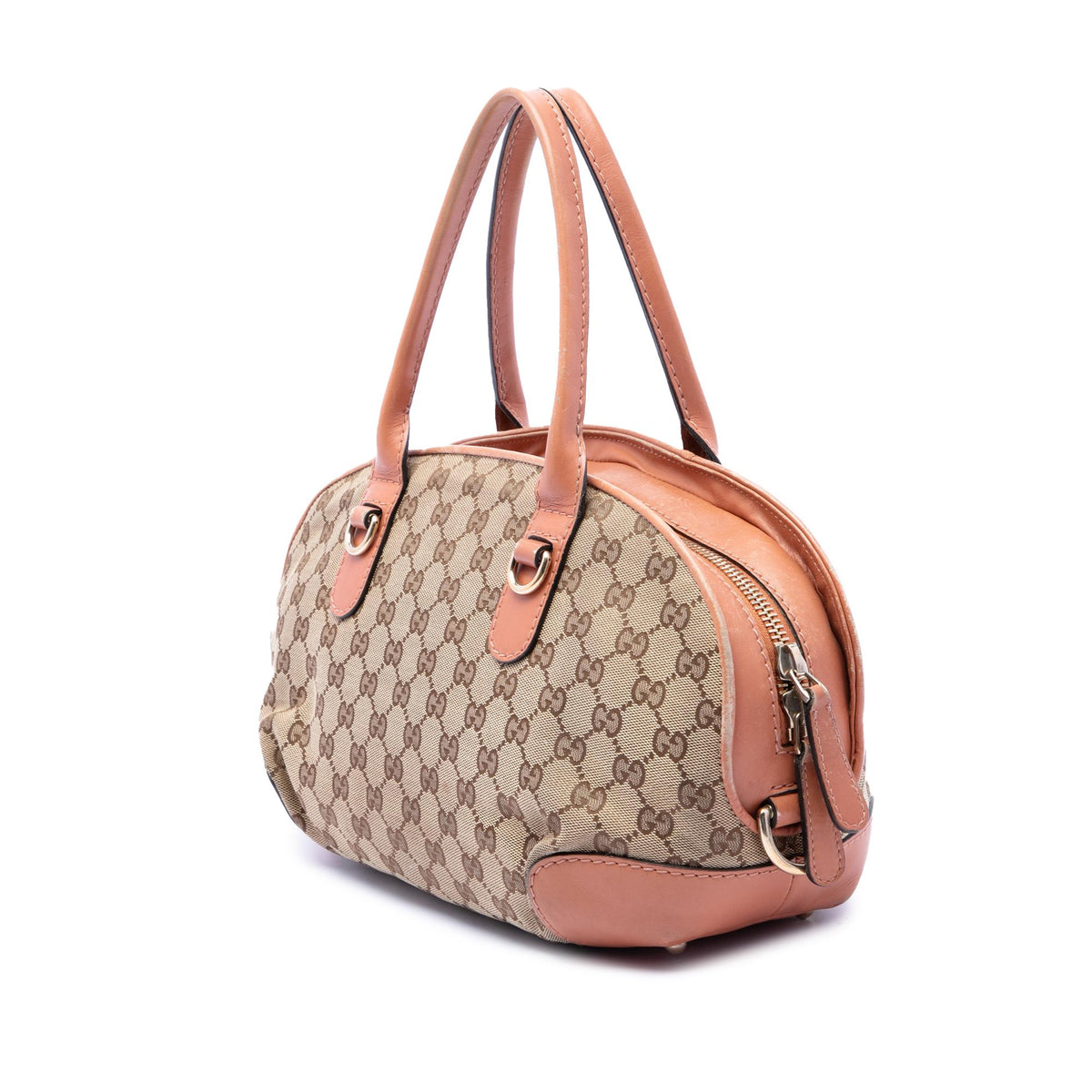 Gucci GG Canvas Heart Bit Satchel