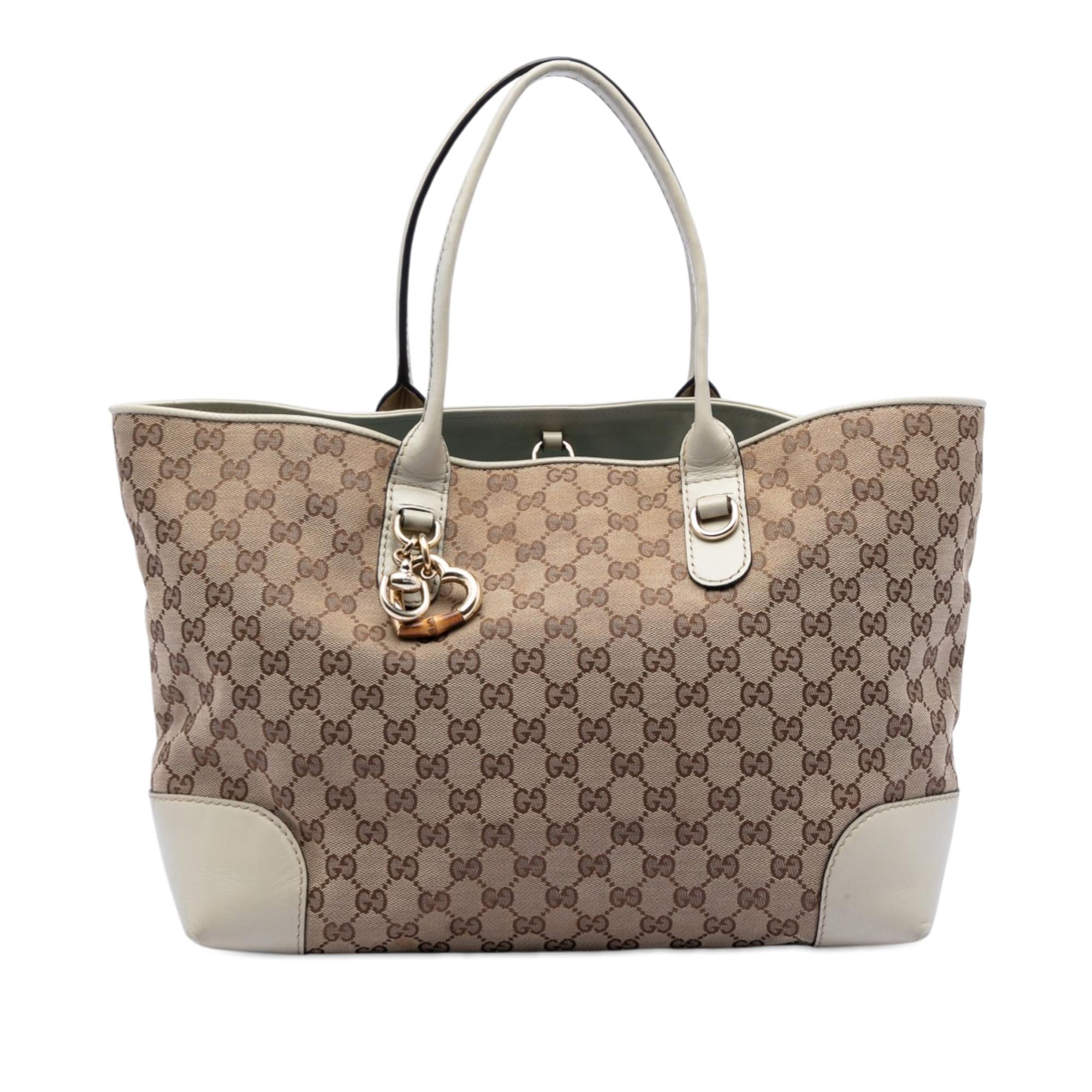 Gucci GG Canvas Heart Bit Tote