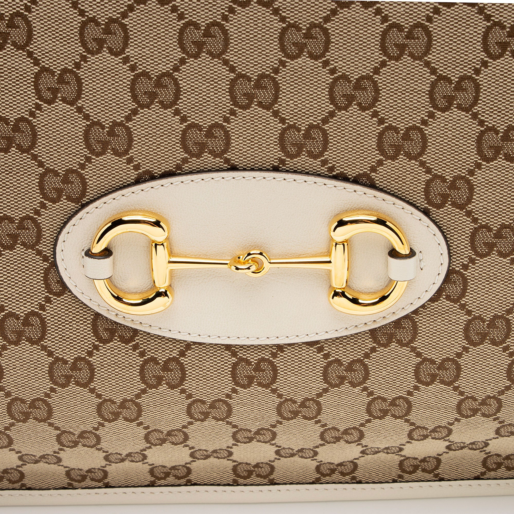 Gucci GG Canvas Horsebit 1955 Chain Medium Tote