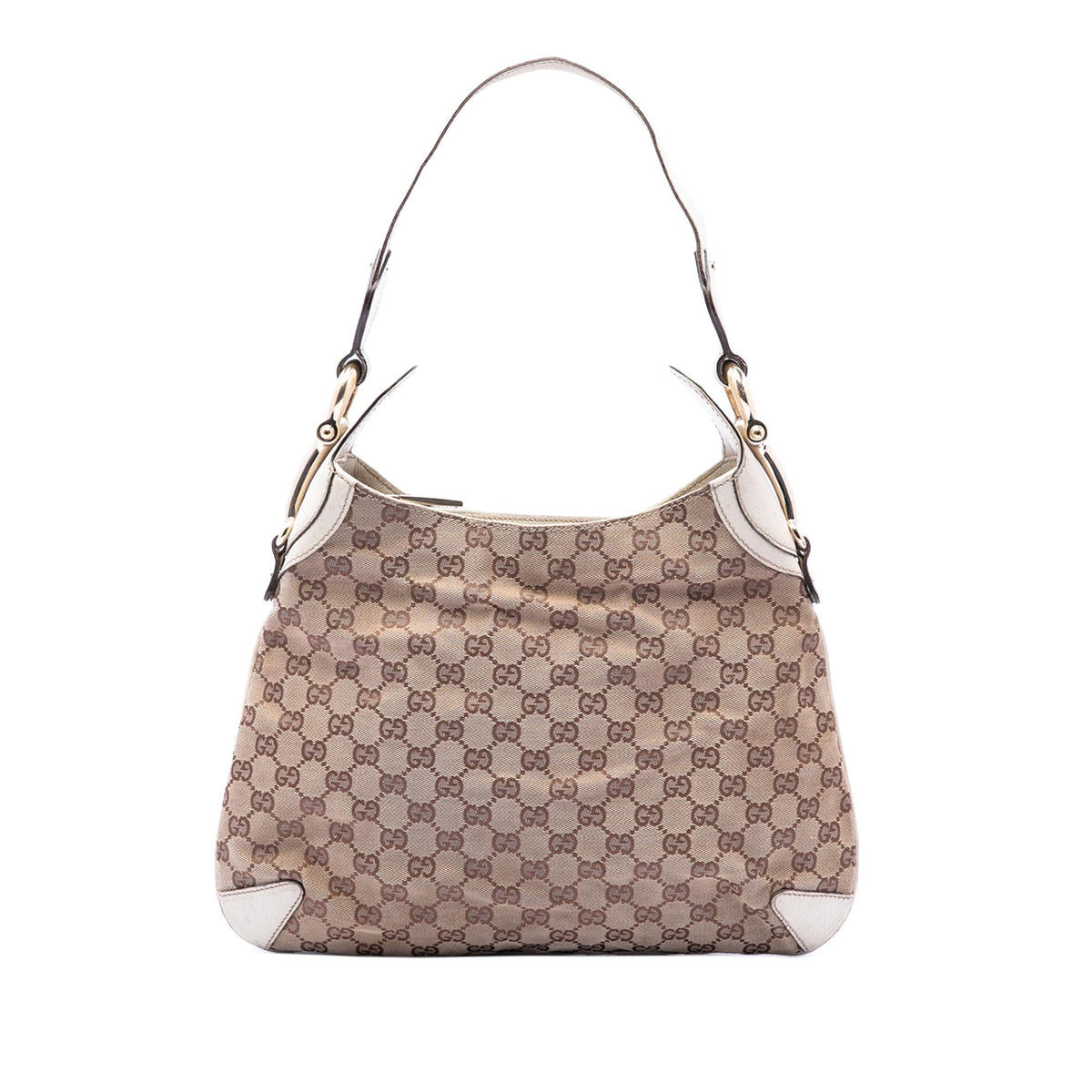 Gucci GG Canvas Horsebit Creole Hobo Bag