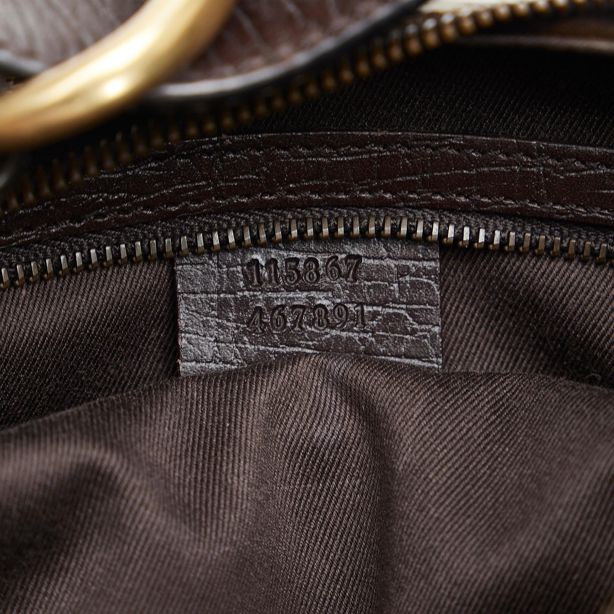 Gucci GG Canvas Horsebit Hobo (SHG-PLy3yh)