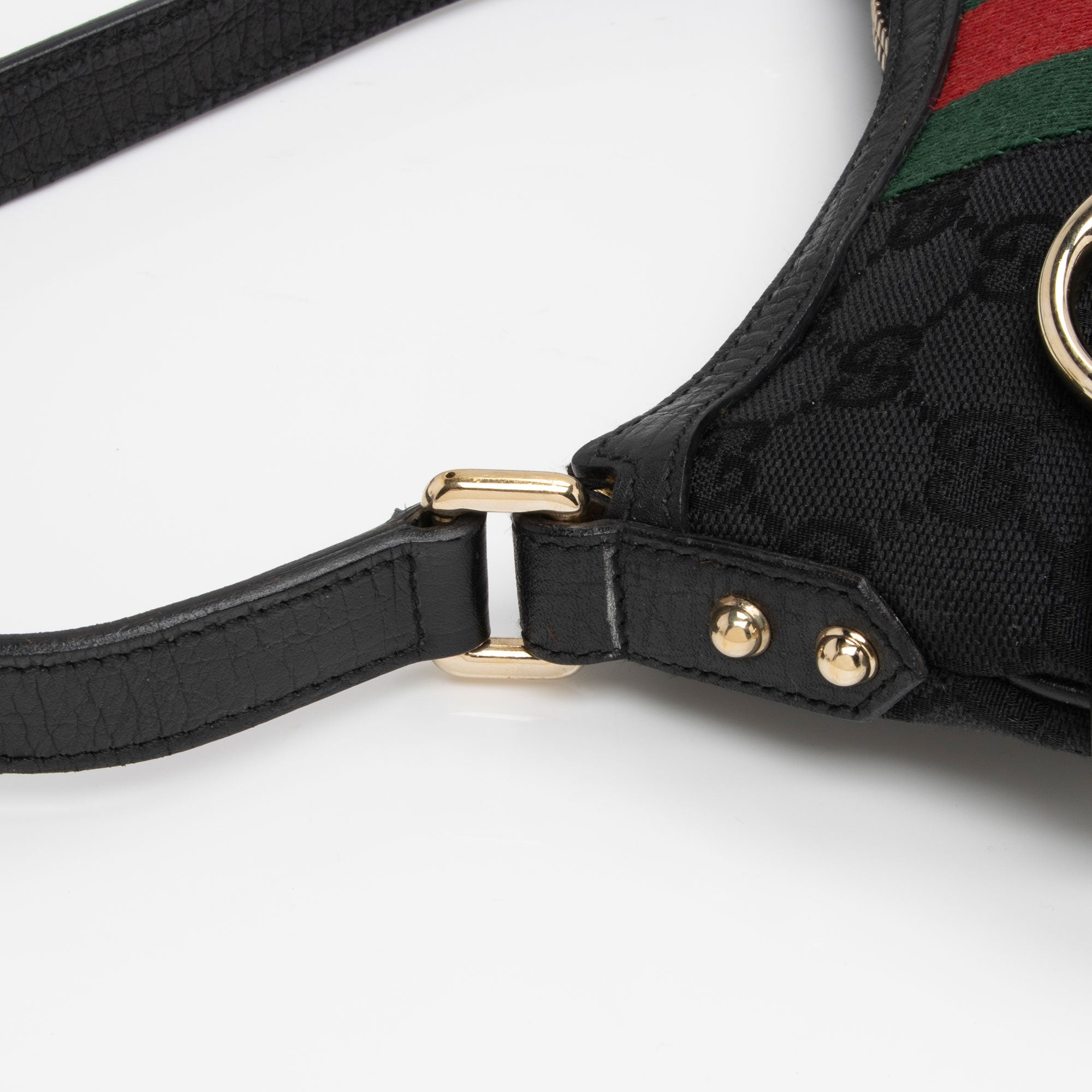 Gucci GG Canvas Horsebit Small Shoulder Bag (SHF-o36FPX)