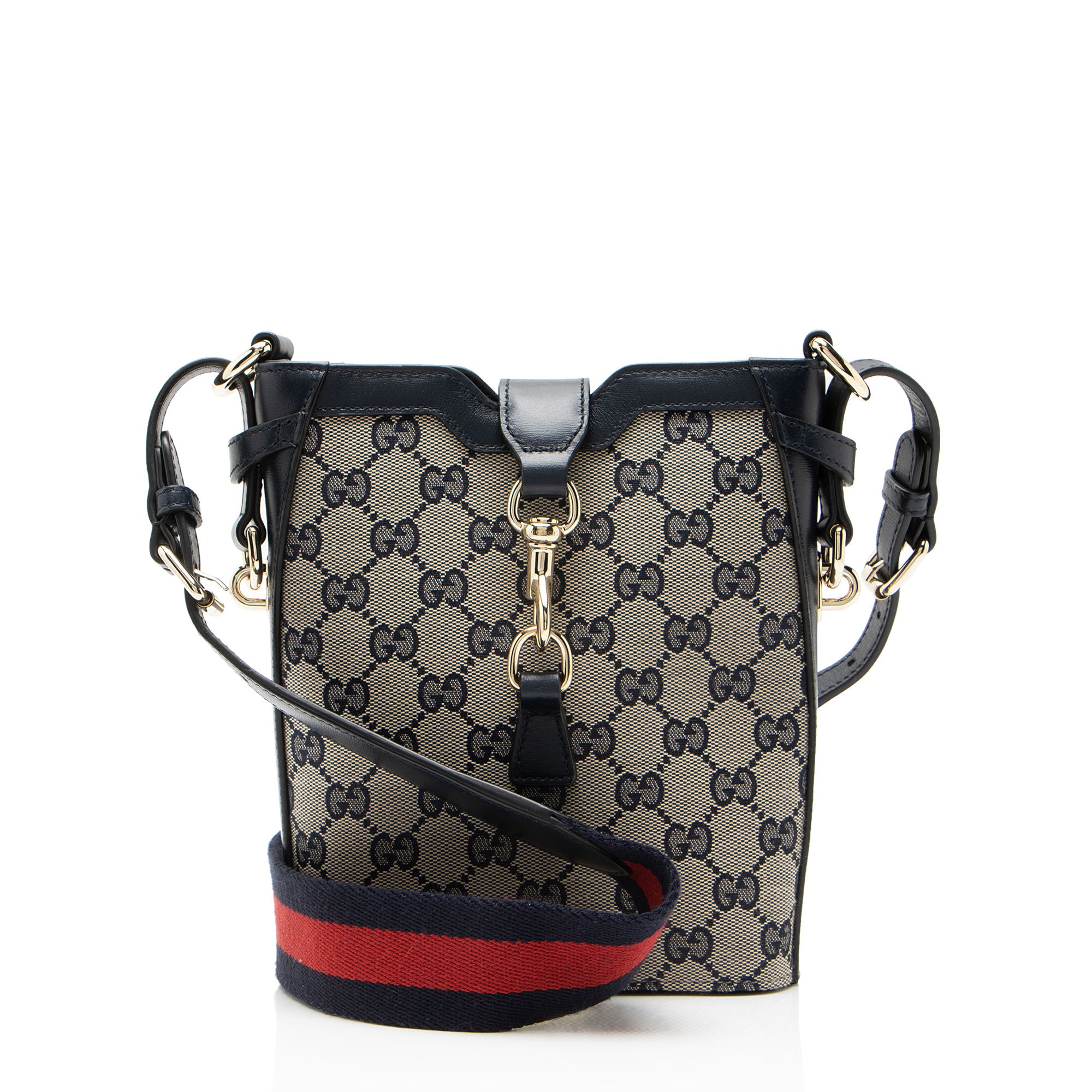 Gucci GG Canvas Jackie Small Bucket Bag