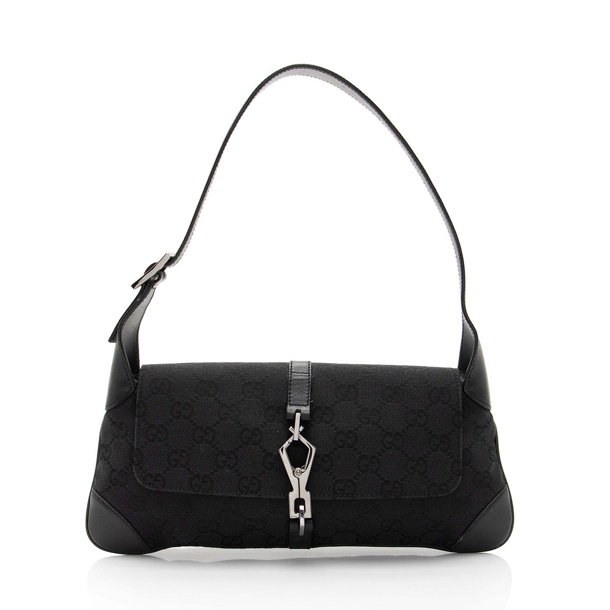 Gucci GG Canvas Jackie Small Shoulder Bag (SHF-e6LKFX)