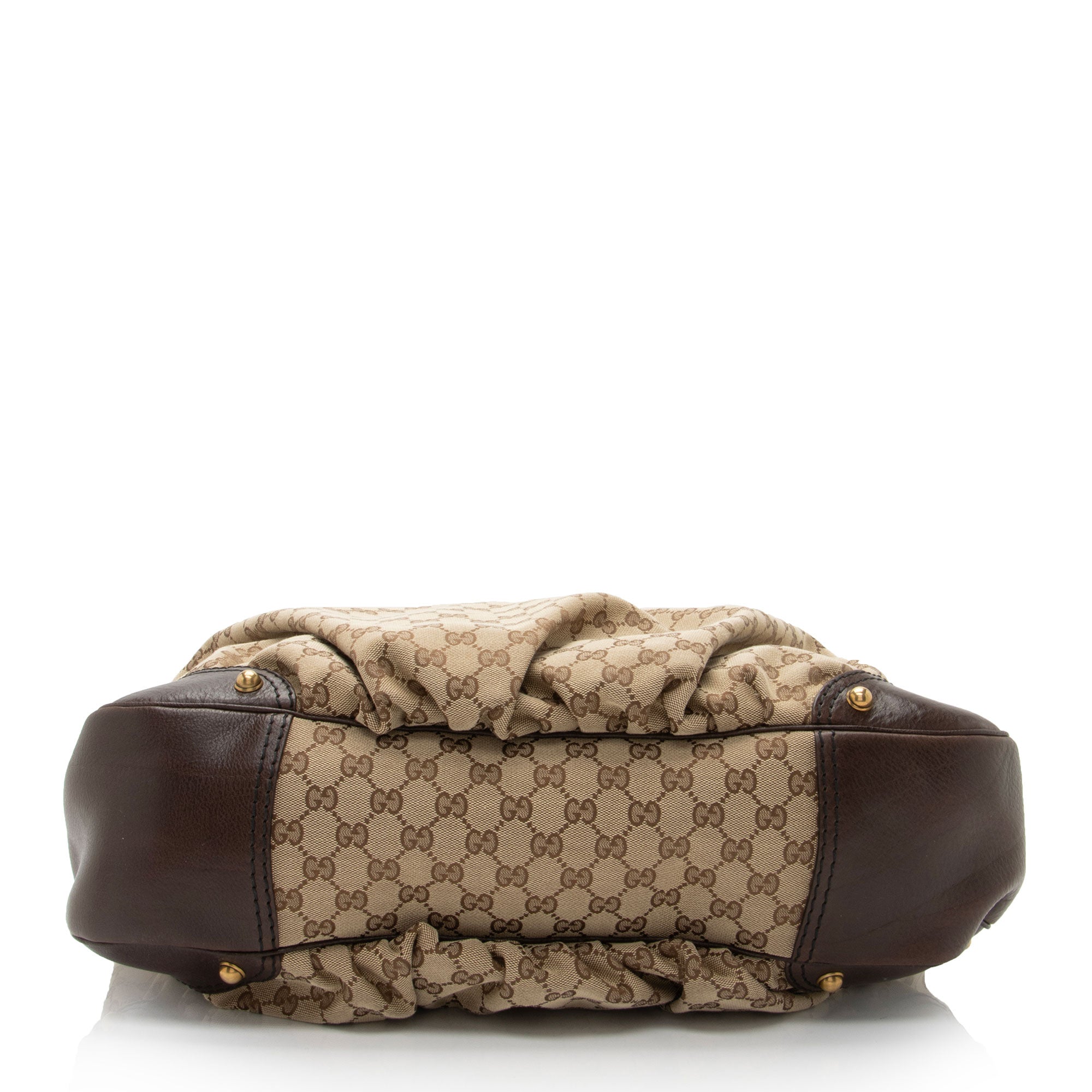 Gucci GG Canvas Jockey Large Hobo (SHF-boog0J)