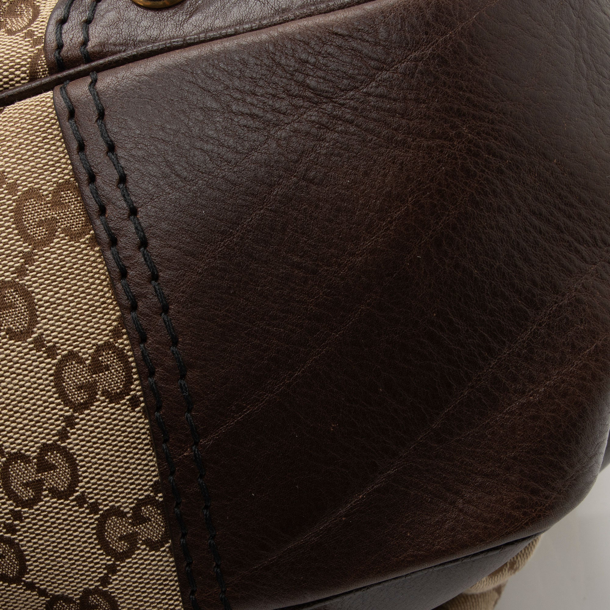 Gucci GG Canvas Jockey Large Hobo (SHF-boog0J)