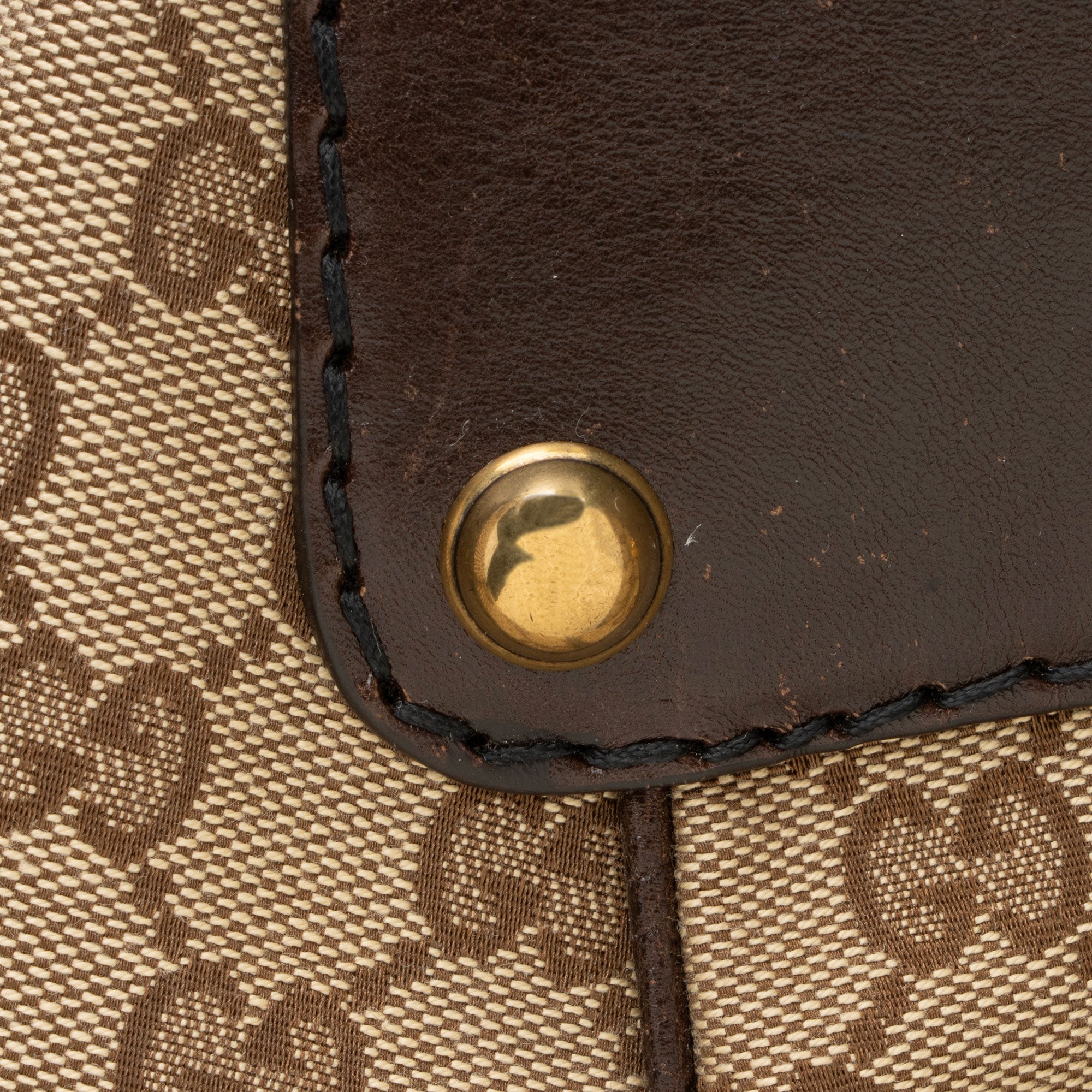 Gucci GG Canvas Jockey Large Hobo (SHF-boog0J)