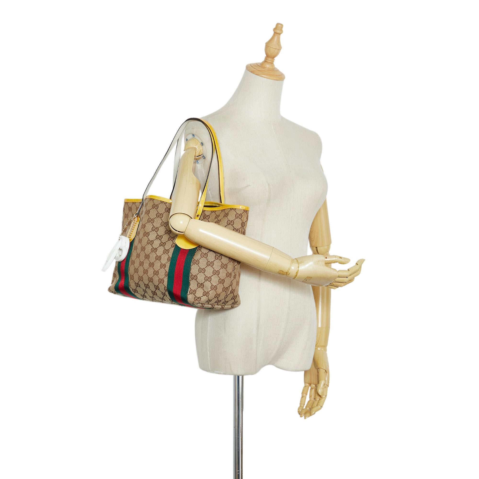 Gucci GG Canvas Jolicoeur Tote Bag (SHG-JJ05Lz)