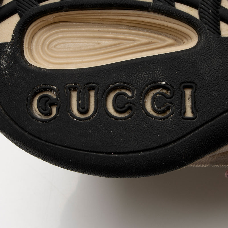 Gucci GG Canvas Leather Run Sneakers - Size 7.5 / 37.5 (SHF-V4B1xE)