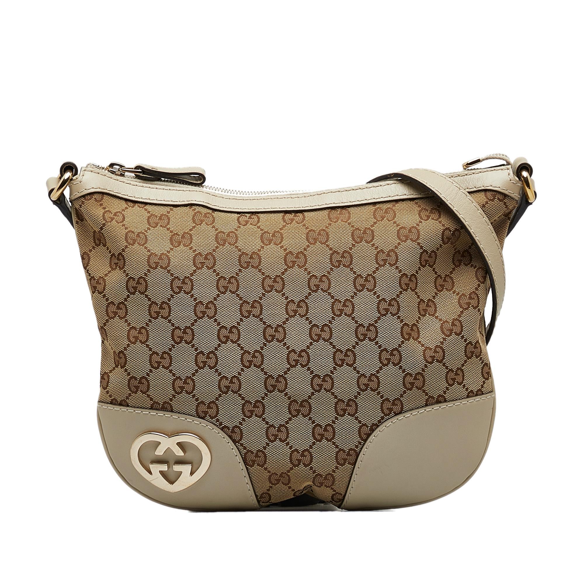 Gucci GG Canvas Lovely Crossbody Bag (SHG-8dom4S)