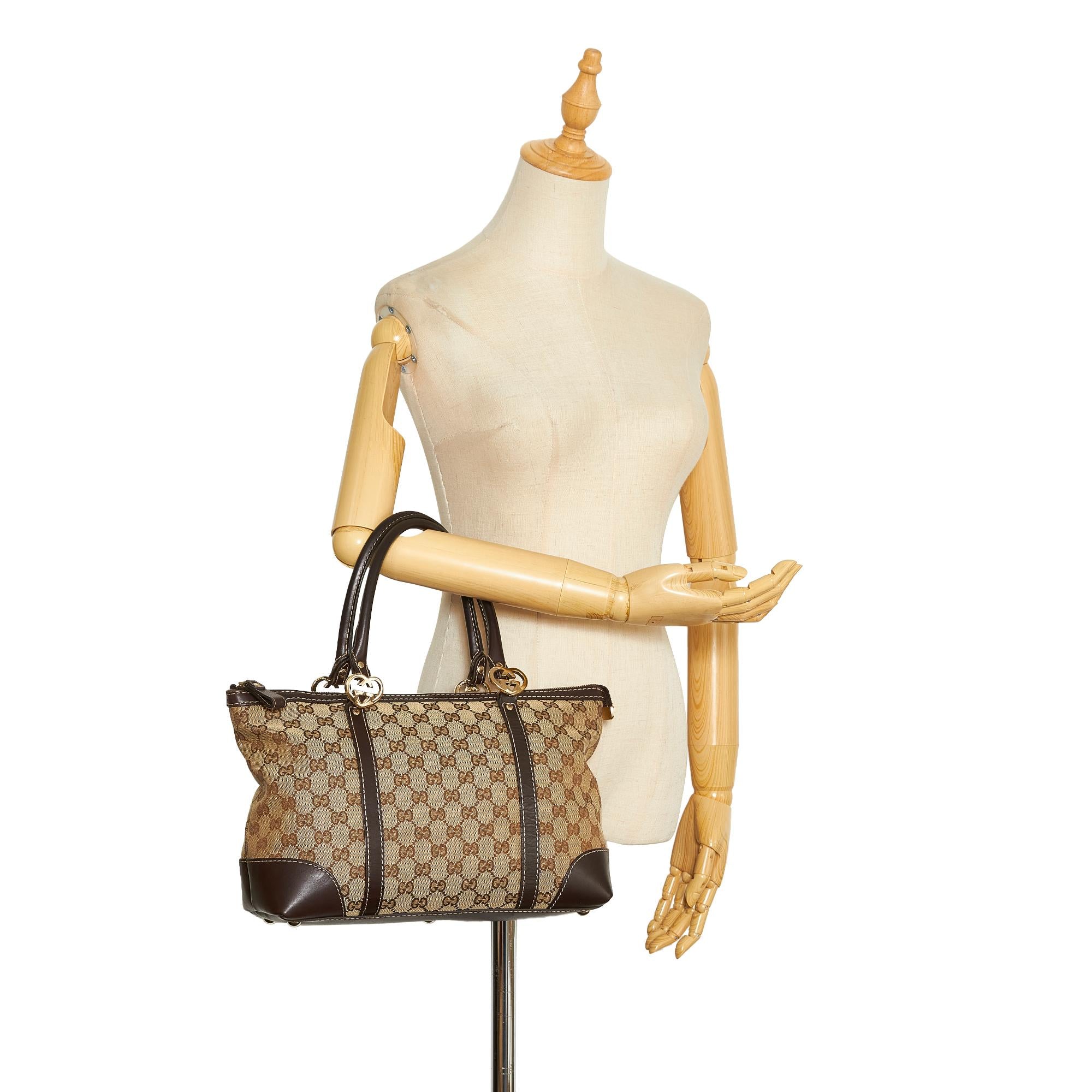 Gucci GG Canvas Lovely Tote Bag (SHG-AA236C)