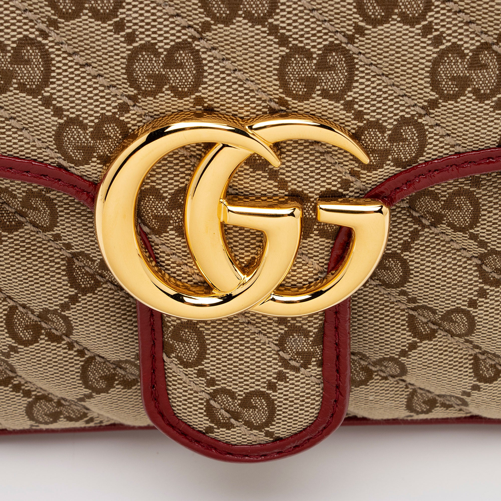 Gucci GG Canvas Marmont Small Top Handle Bag (SHF-WYqDum)