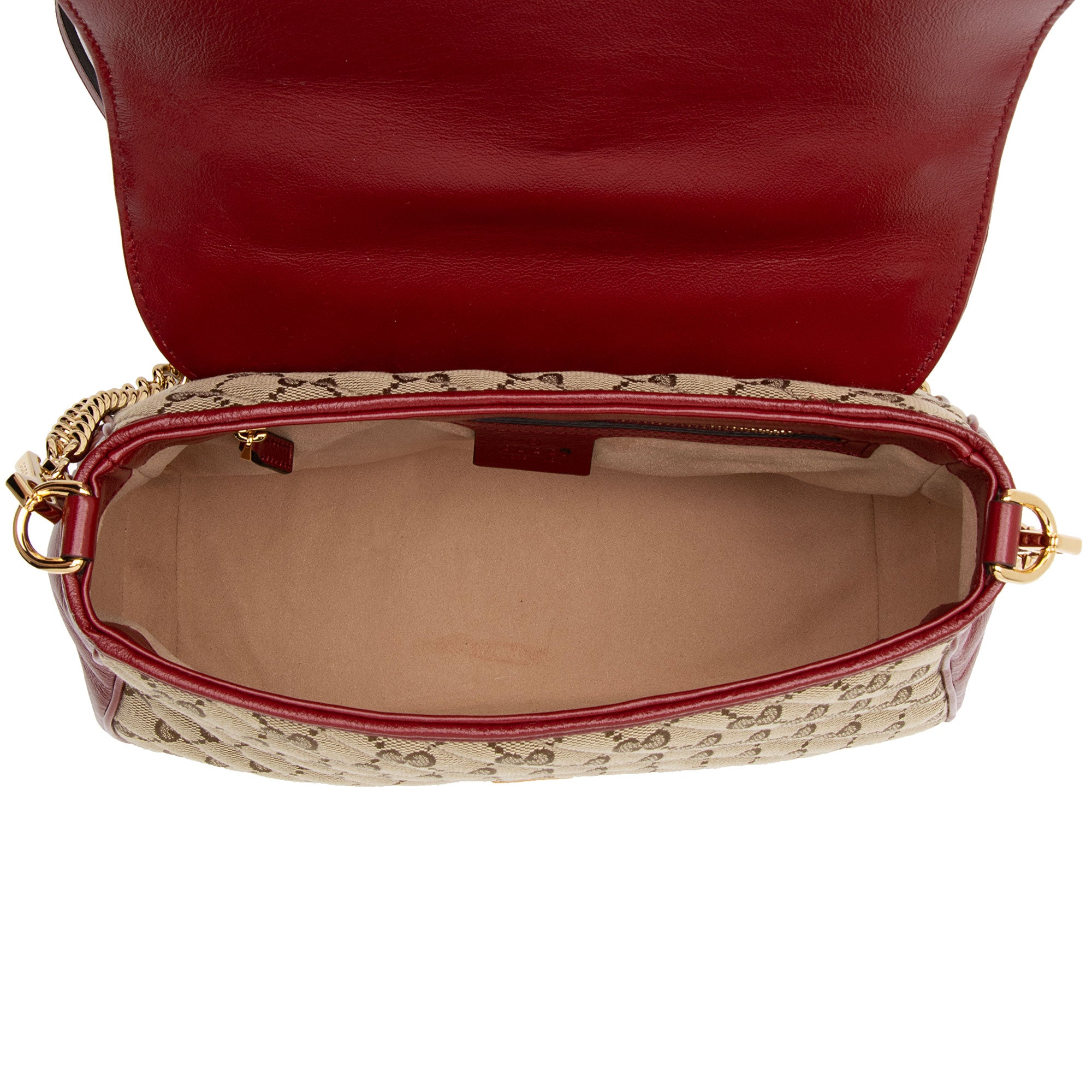 Gucci GG Canvas Marmont Small Top Handle Bag (SHF-WYqDum)