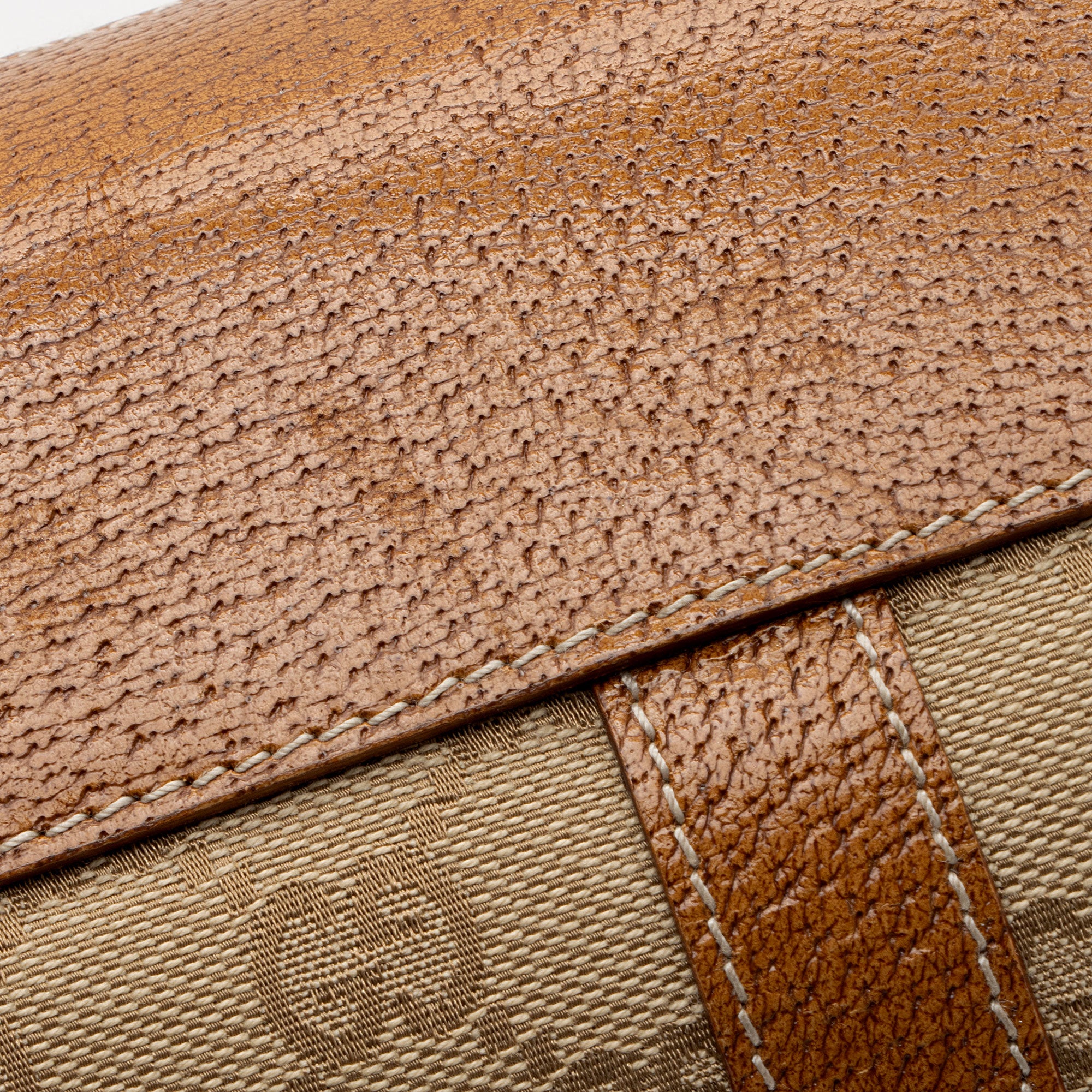 Gucci GG Canvas Nailhead Bardot Large Shoulder Bag (SHF-FHIG8i)