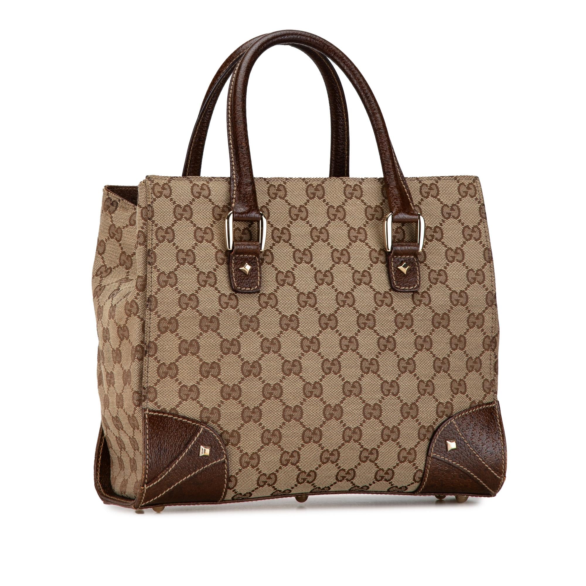 Gucci GG Canvas Nailhead Tote (SHG-jnzkMA)