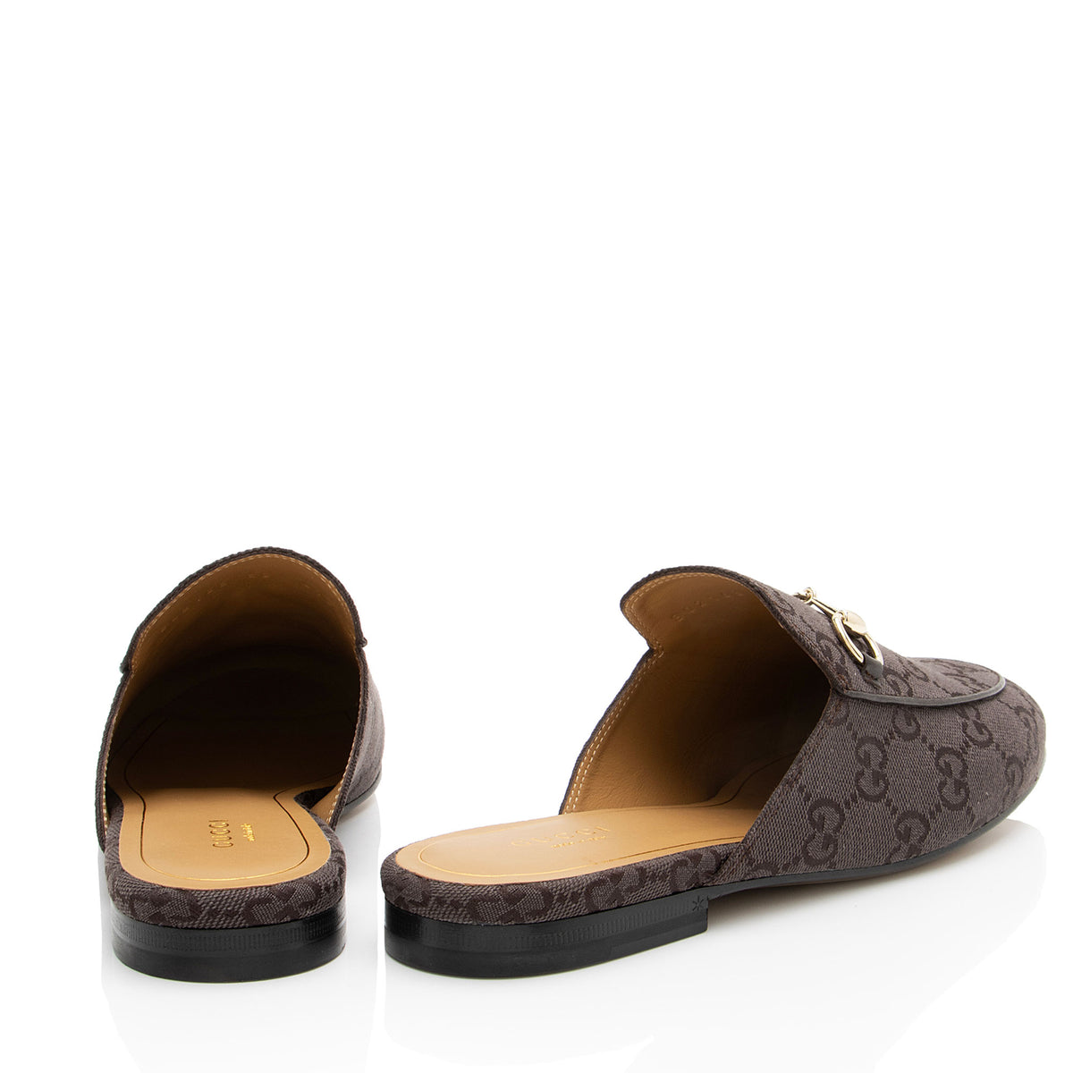Gucci GG Canvas Princetown Mules - Size 8 / 38