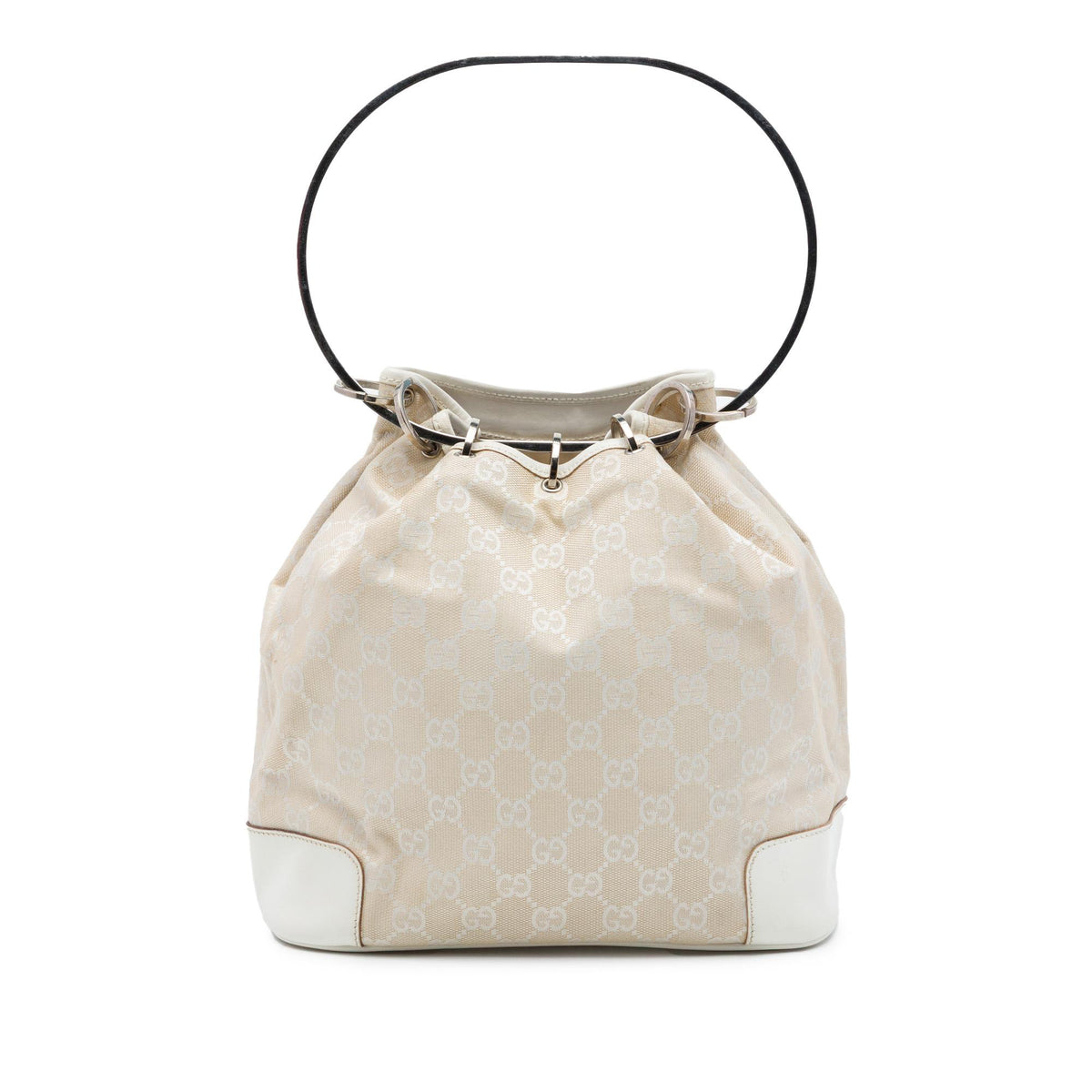 Gucci GG Canvas Resin Hoop Handle Bag