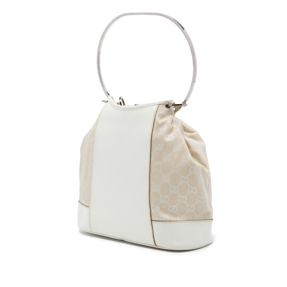 Gucci GG Canvas Resin Hoop Handle Bag