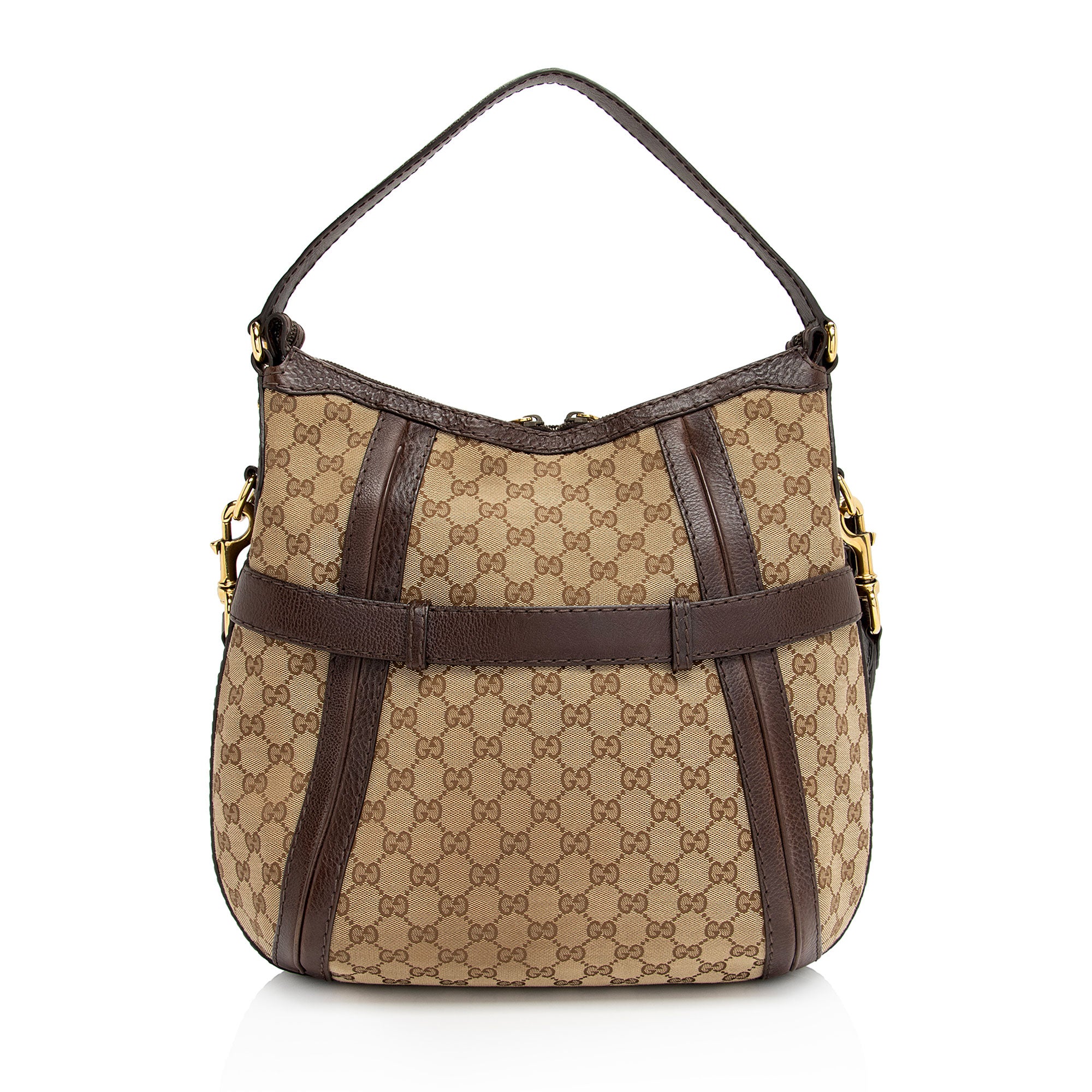 Gucci GG Canvas Running Medium Hobo (SHF-kbbOCL)