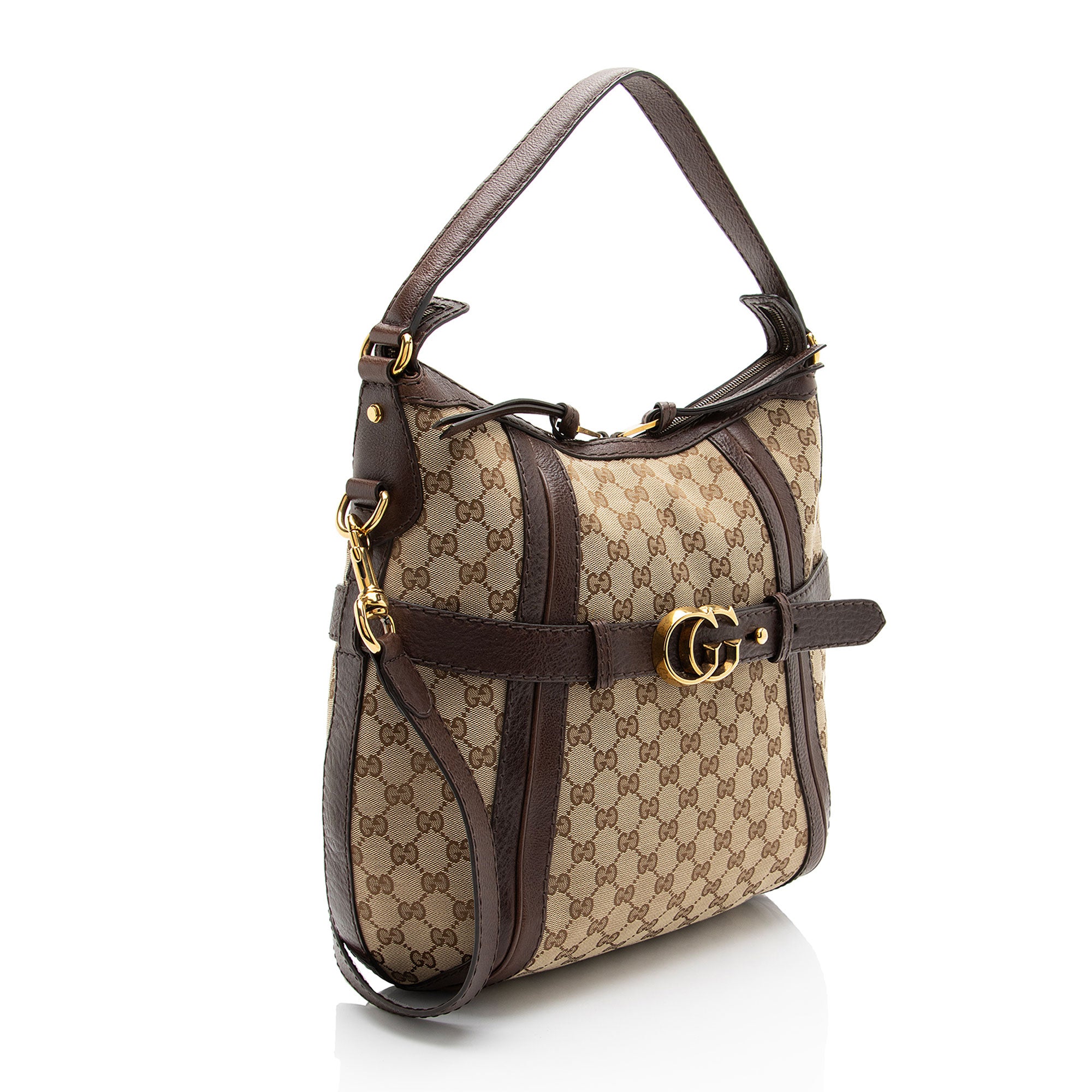 Gucci GG Canvas Running Medium Hobo