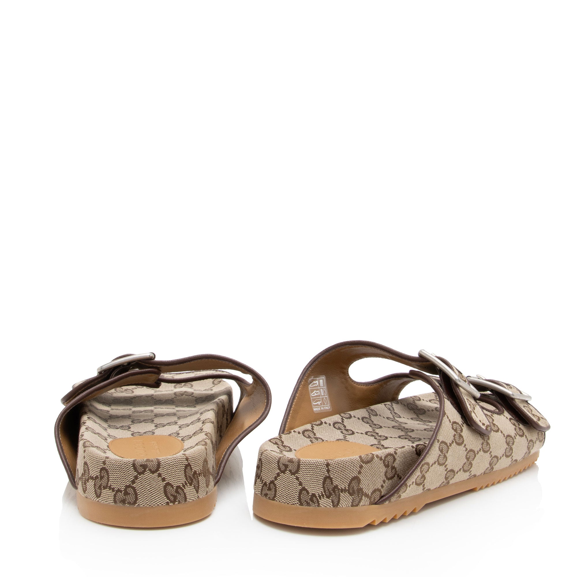 Gucci GG Canvas Slide Sandals - Men's Size 9 / 39 (SHF-RQ6FFI)