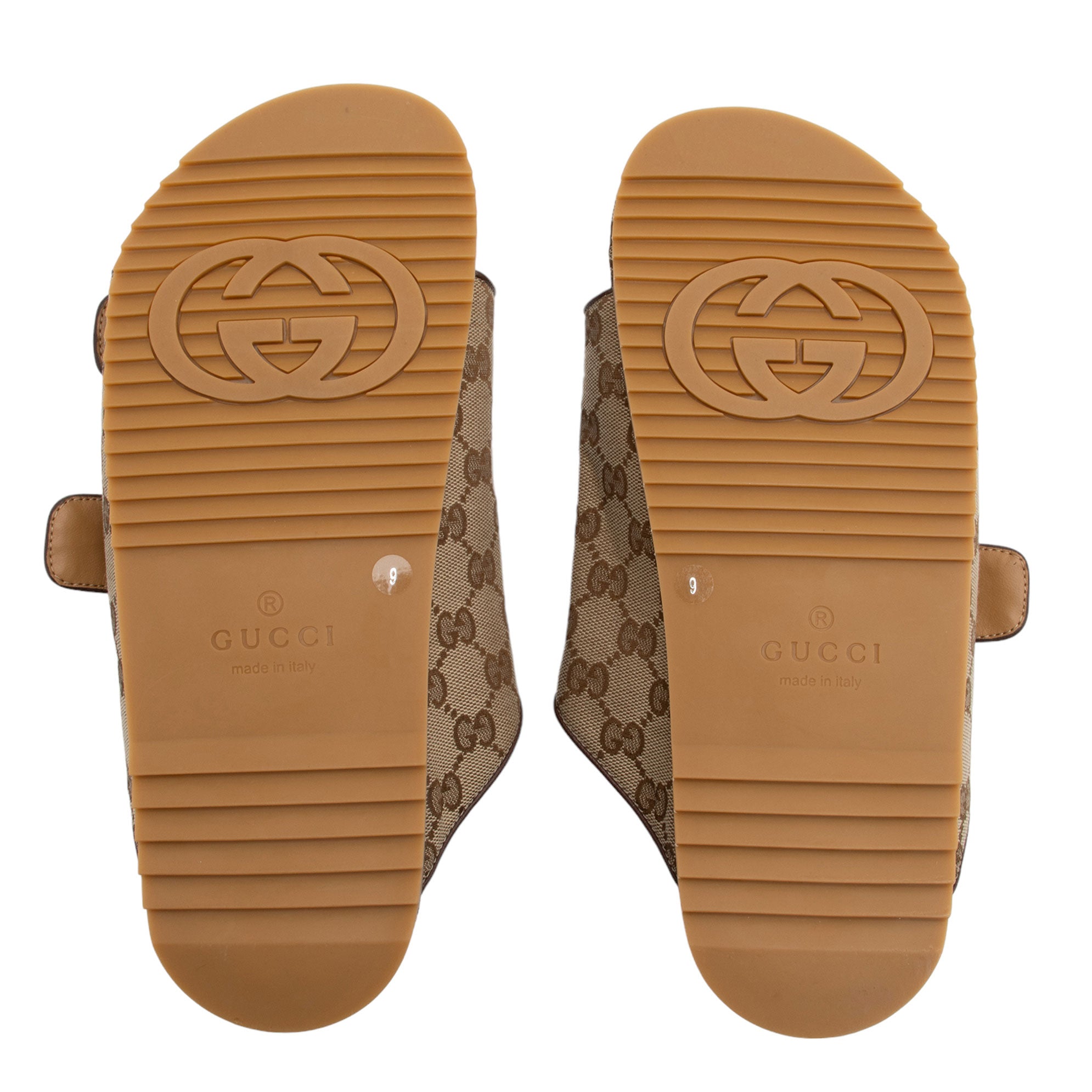 Gucci GG Canvas Slide Sandals - Men's Size 9 / 39 (SHF-RQ6FFI)