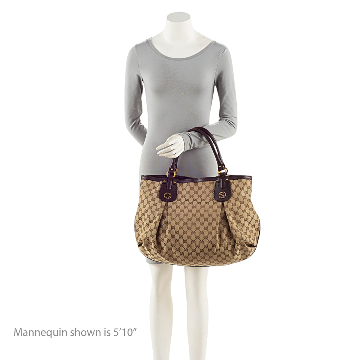 Gucci GG Canvas Studded Scarlett Large Tote