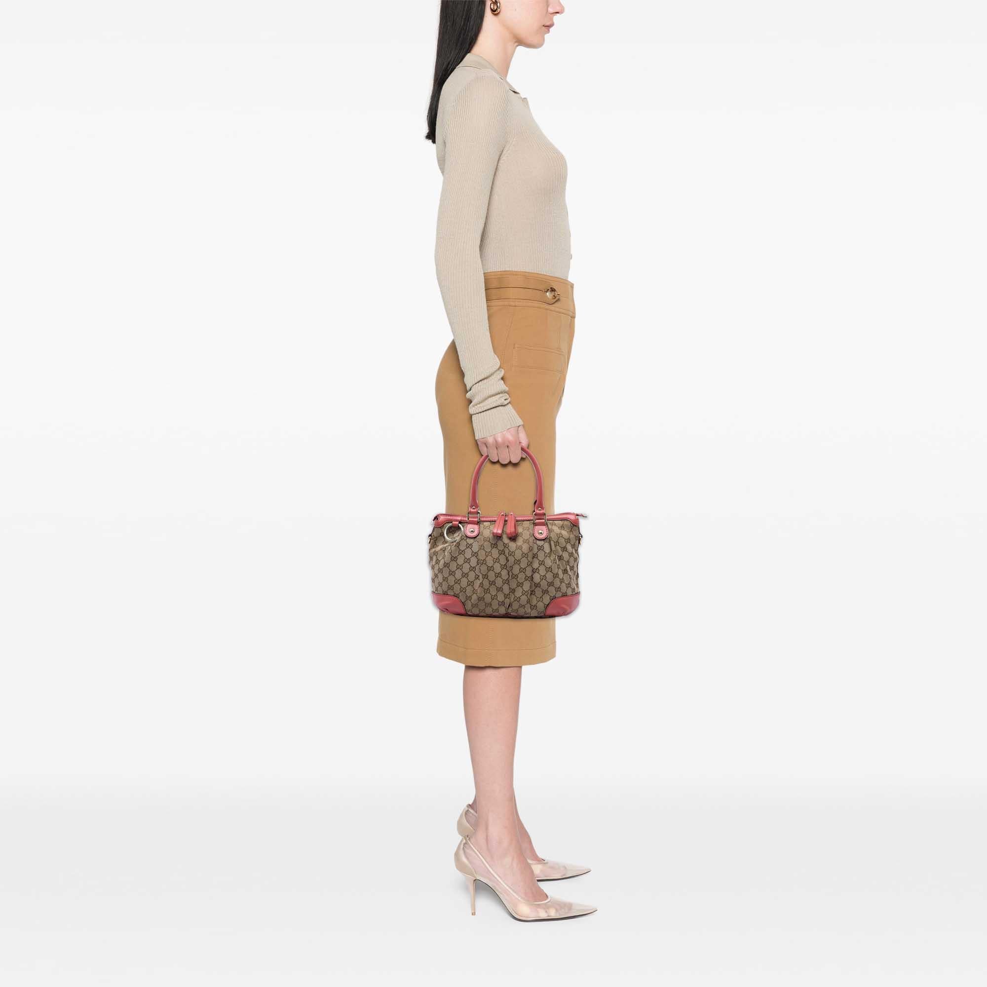 Gucci GG Canvas Sukey Satchel