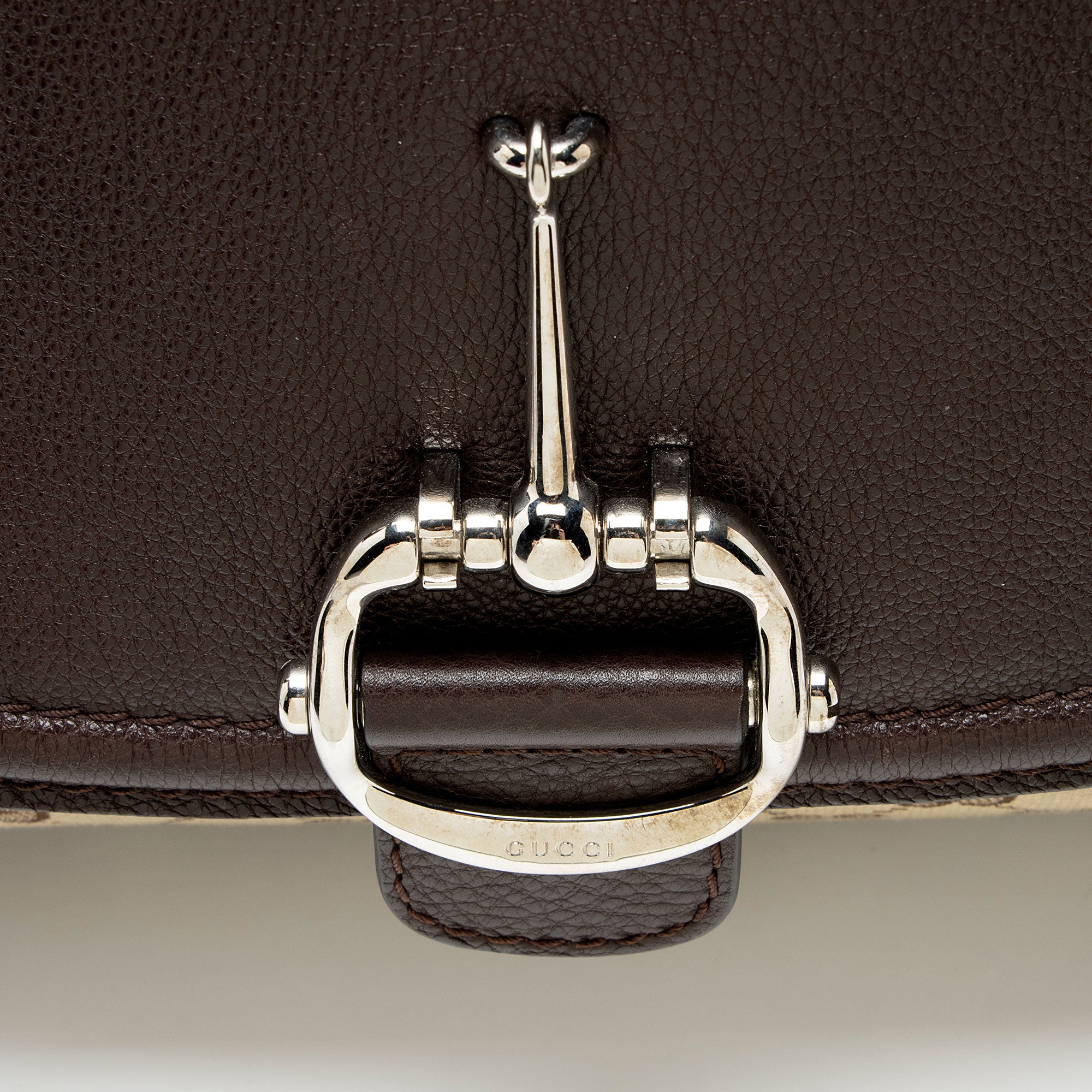 Gucci GG Canvas Techno Horsebit Flap Shoulder Bag