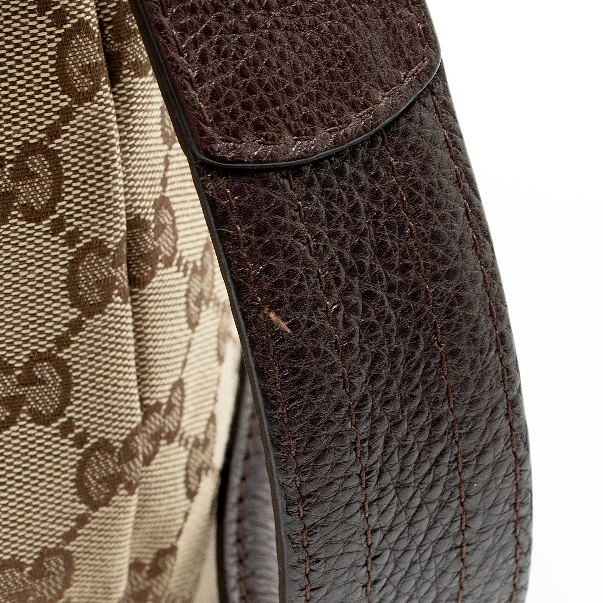 Gucci GG Canvas Techno Horsebit Flap Shoulder Bag