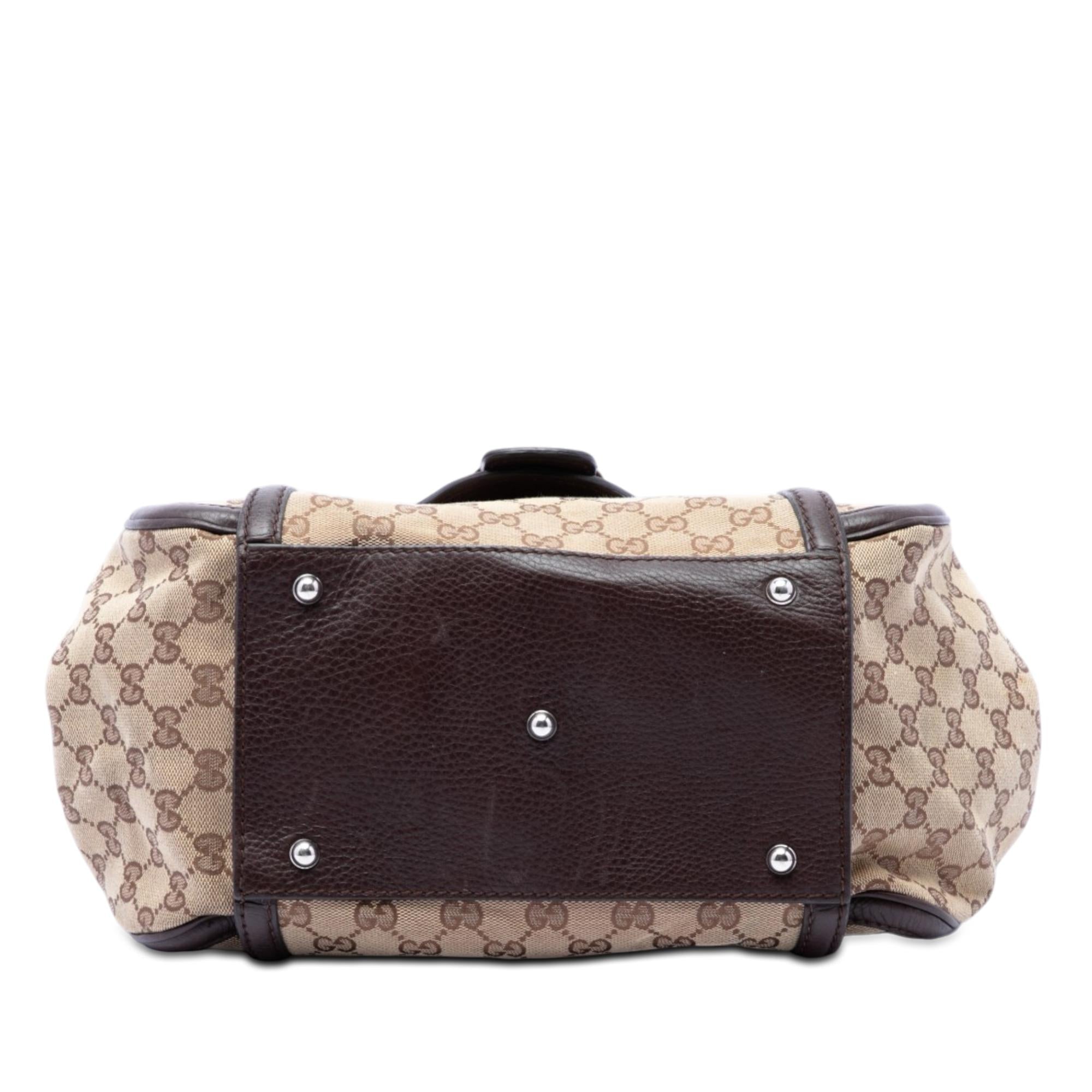 Gucci GG Canvas Techno Horsebit Top Handle Bag