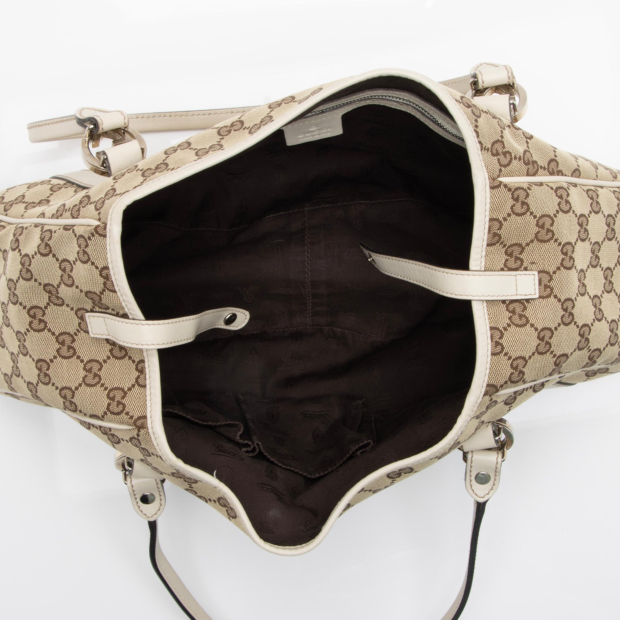 Gucci GG Canvas Twins Medium Tote (SHF-23269)