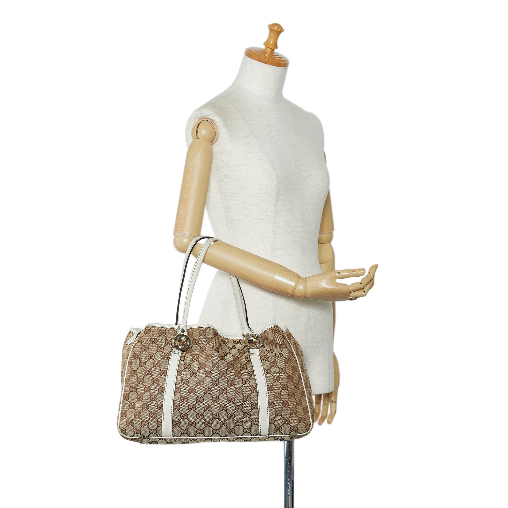 Gucci GG Canvas Twins Tote (SHG-aoHNja)