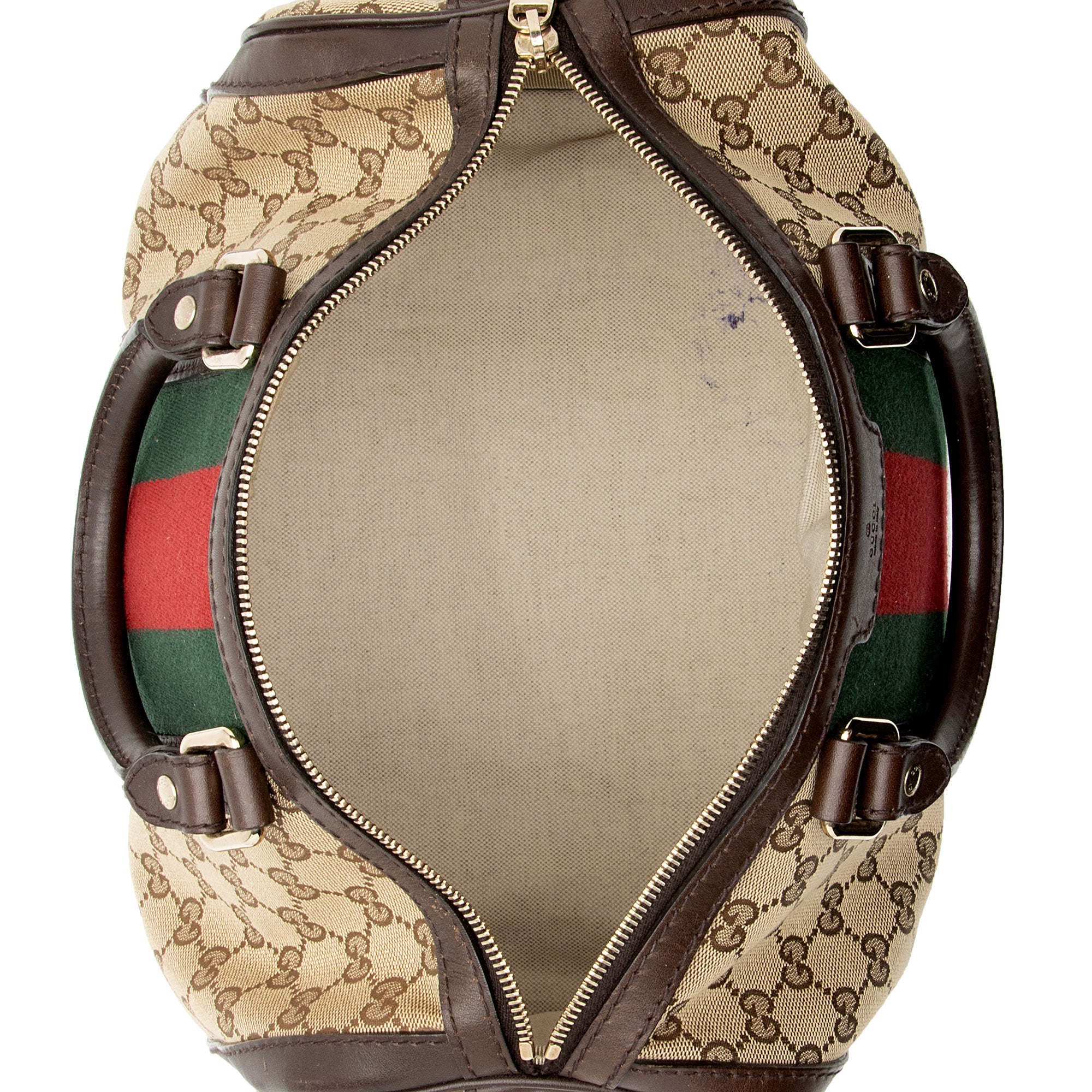 Gucci GG Canvas Vintage Web Joy Medium Boston Bag (SHF-vJvGW4)