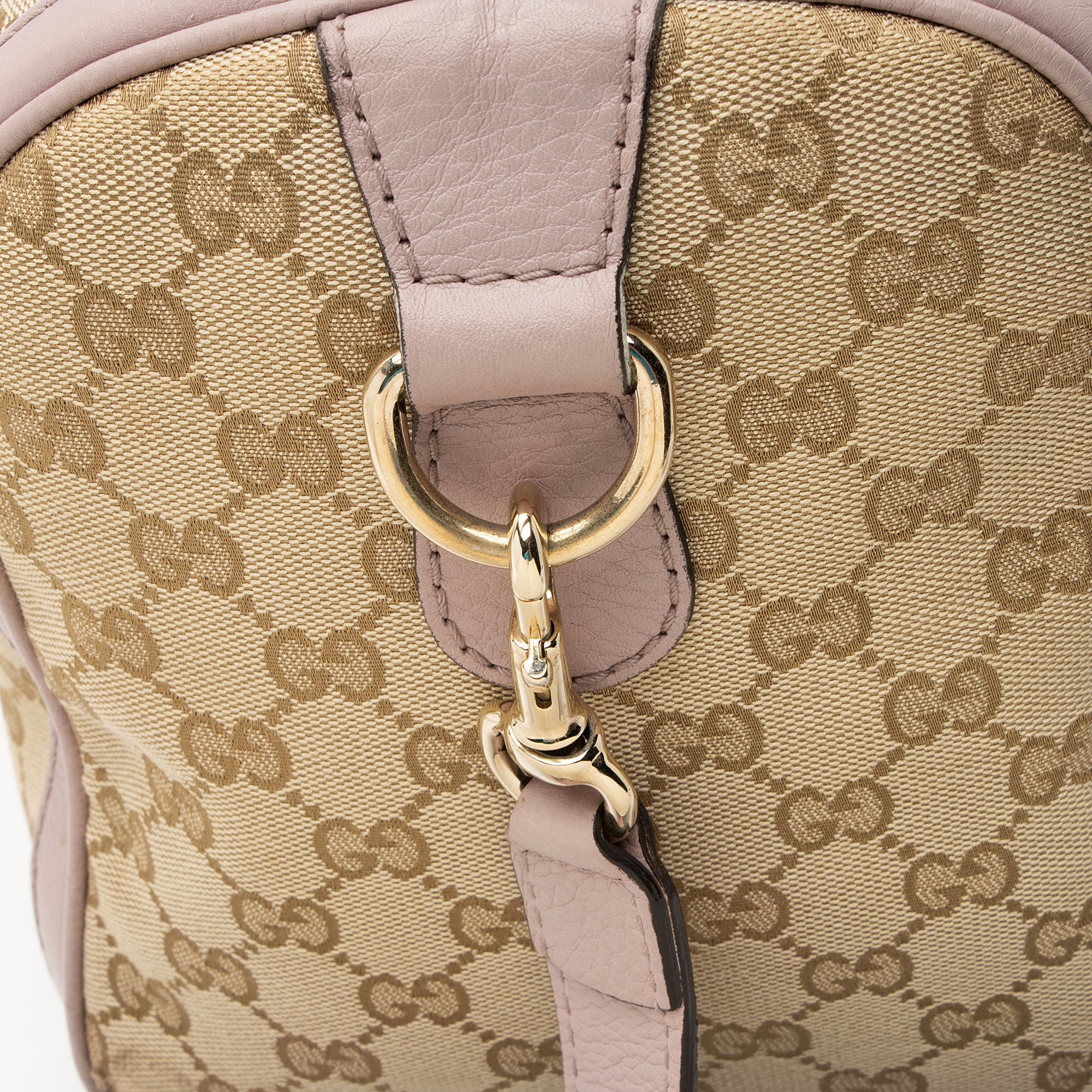Gucci GG Canvas Vintage Web Joy Medium Boston Bag