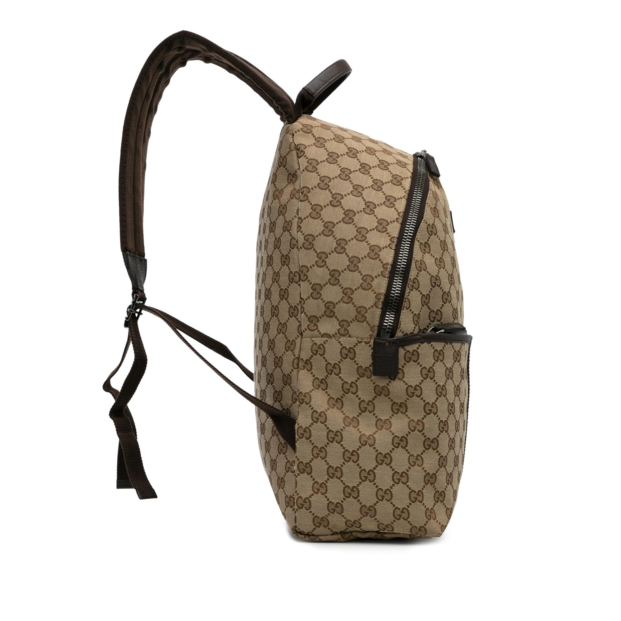Gucci GG Canvas Web Backpack (SHG-HGdiCa)