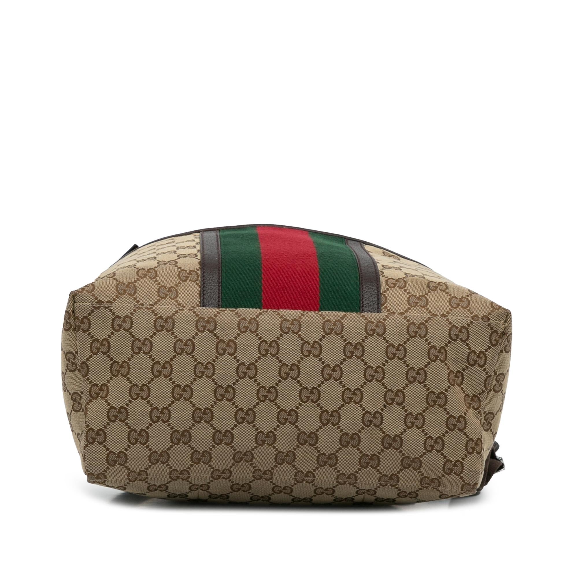 Gucci GG Canvas Web Backpack (SHG-HGdiCa)