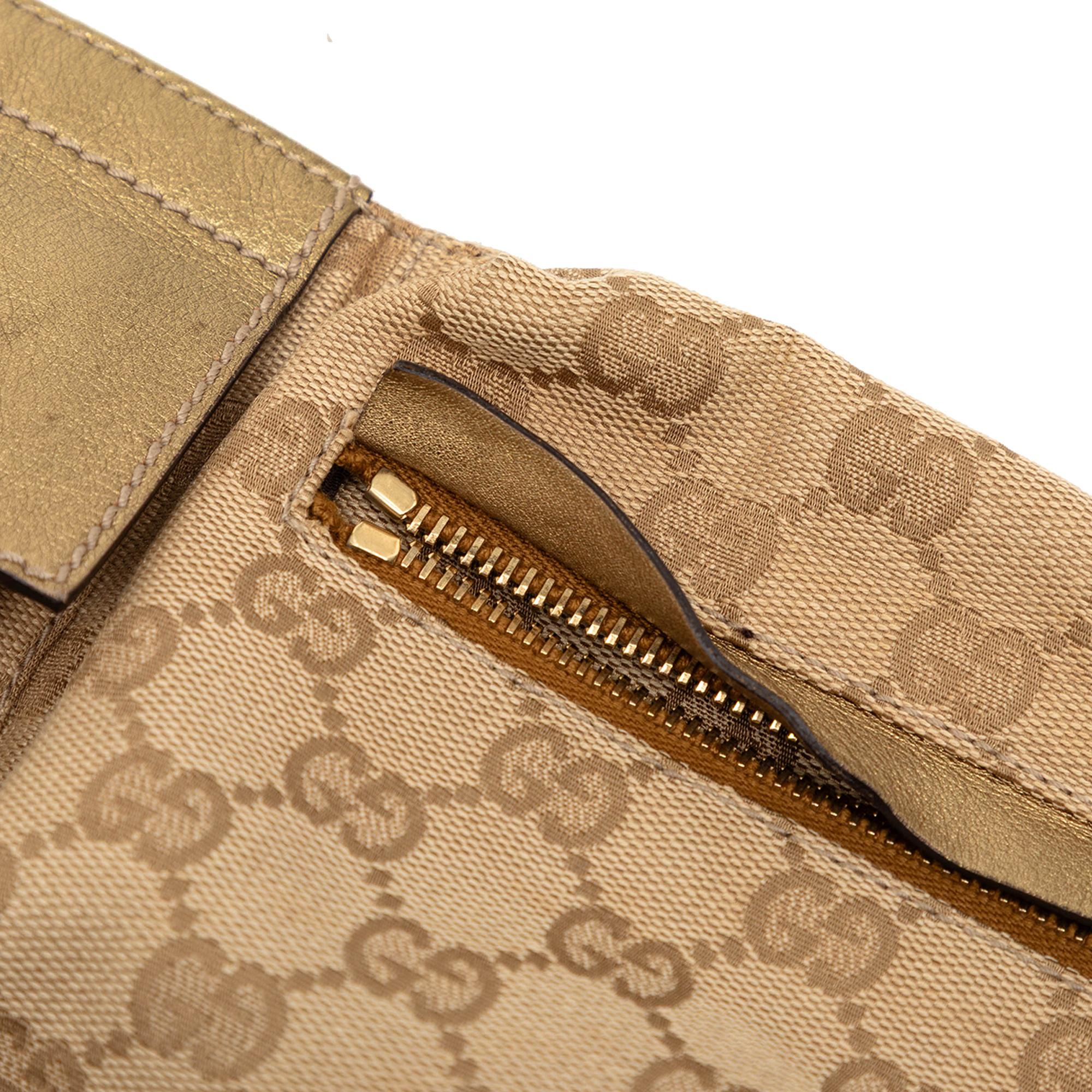 Gucci GG Canvas Web Double Pocket Belt Bag