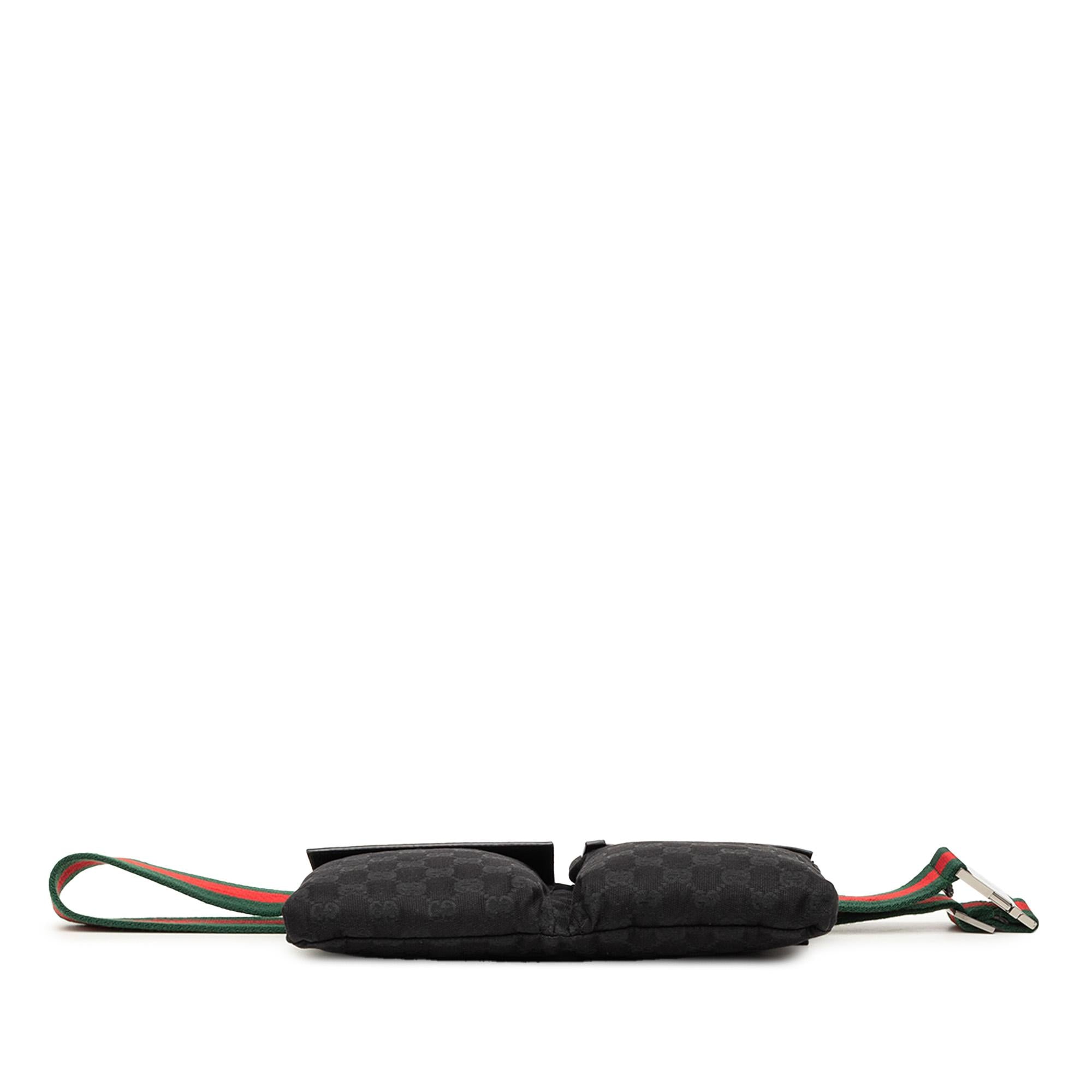 Gucci GG Canvas Web Double Pocket Belt Bag