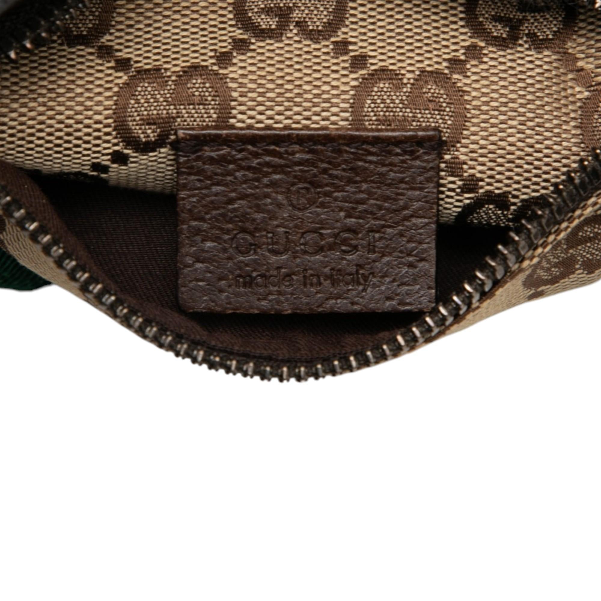 Gucci GG Canvas Web Double Pocket Belt Bag