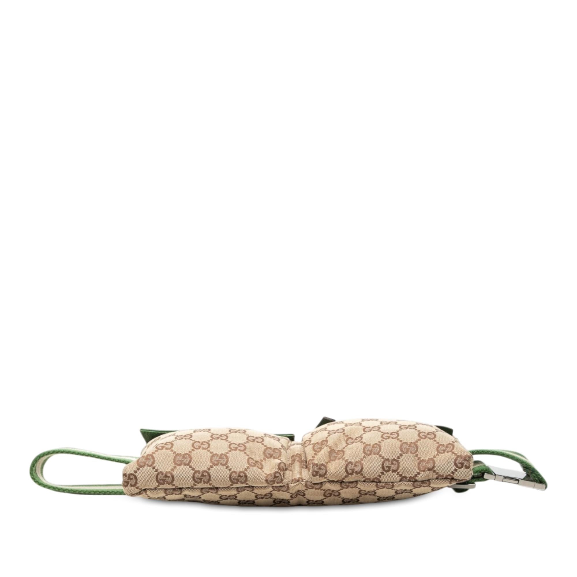 Gucci GG Canvas Web Double Pocket Belt Bag