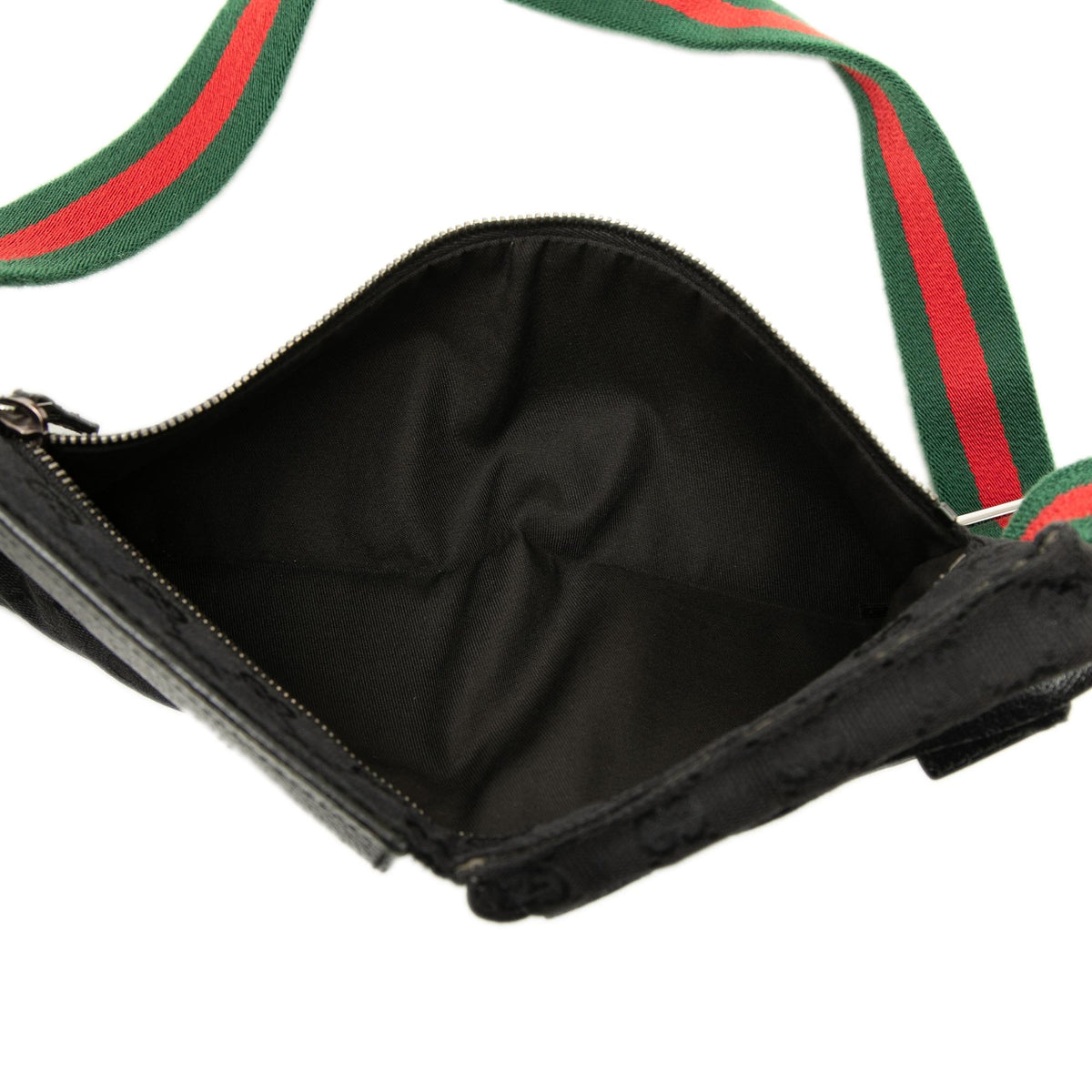 Gucci GG Canvas Web Double Pocket Belt Bag