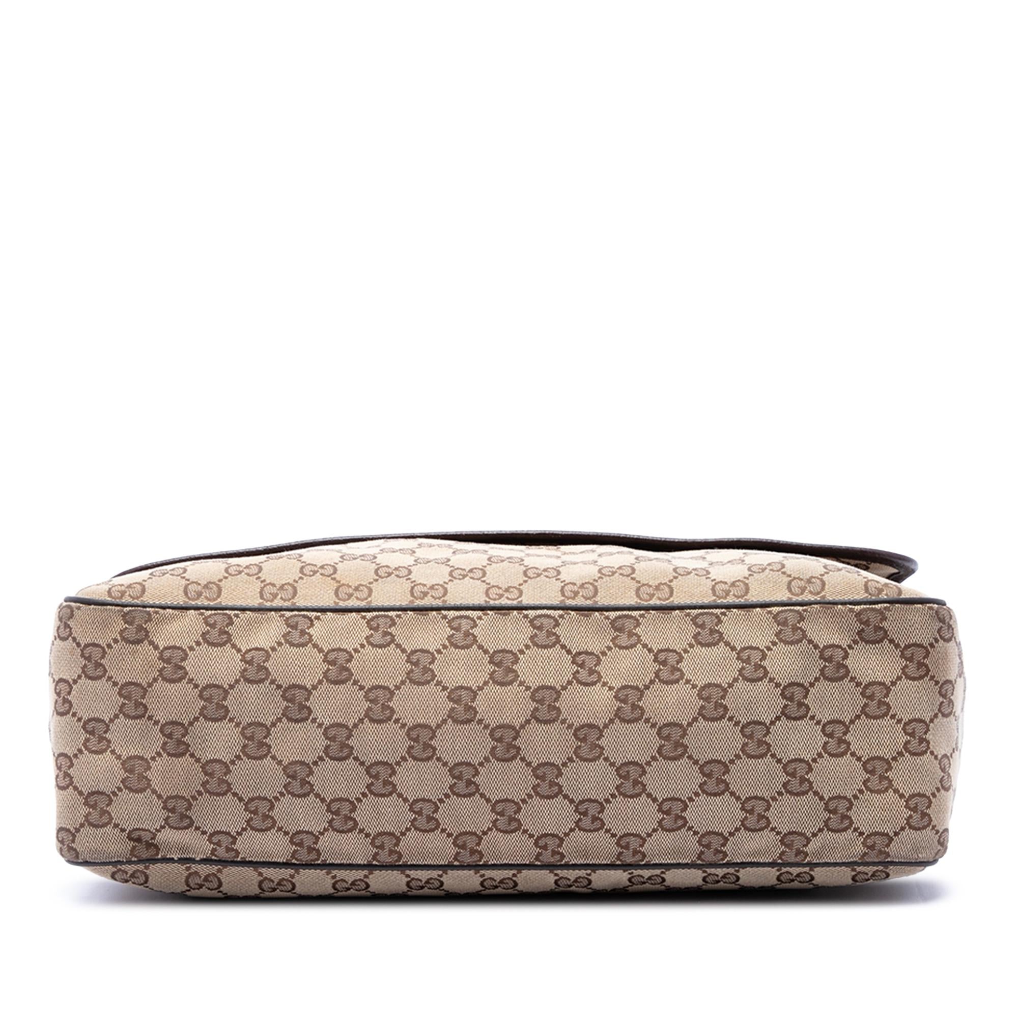 Gucci GG Canvas Web Flap Messenger Bag