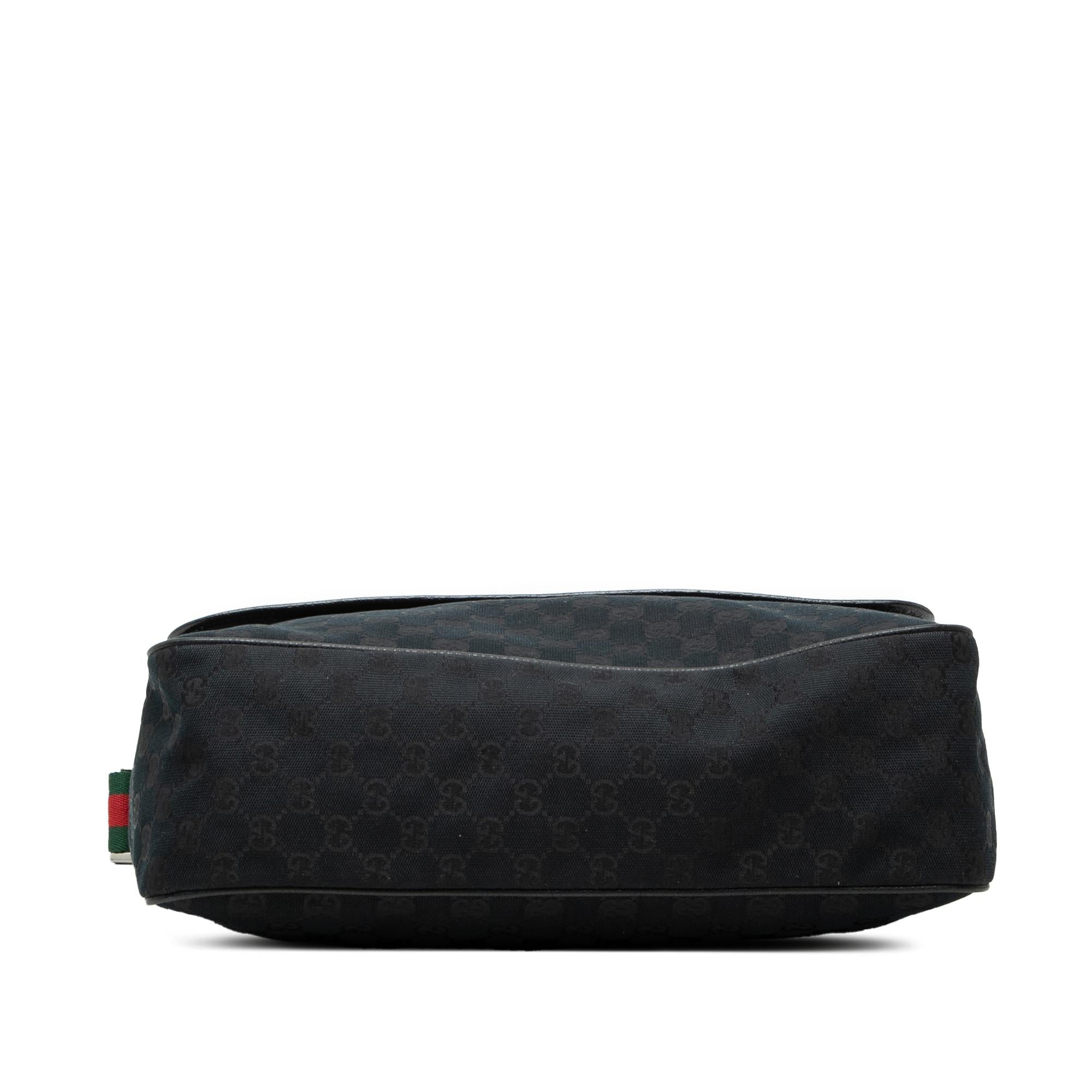 Gucci GG Canvas Web Flap Messenger Bag