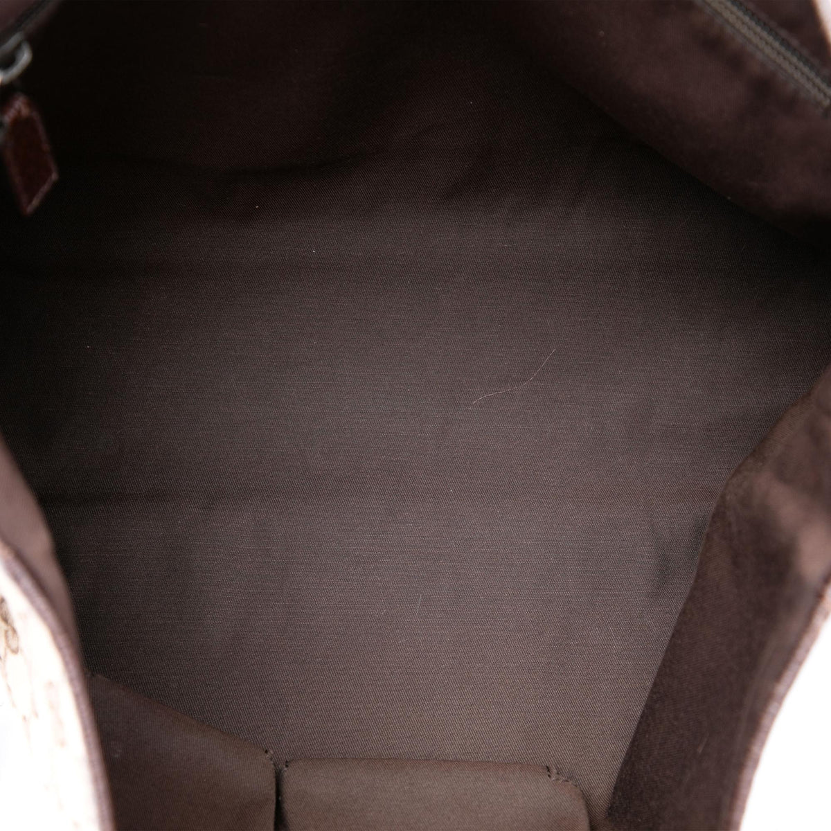 Gucci GG Canvas Web Flap Messenger Bag