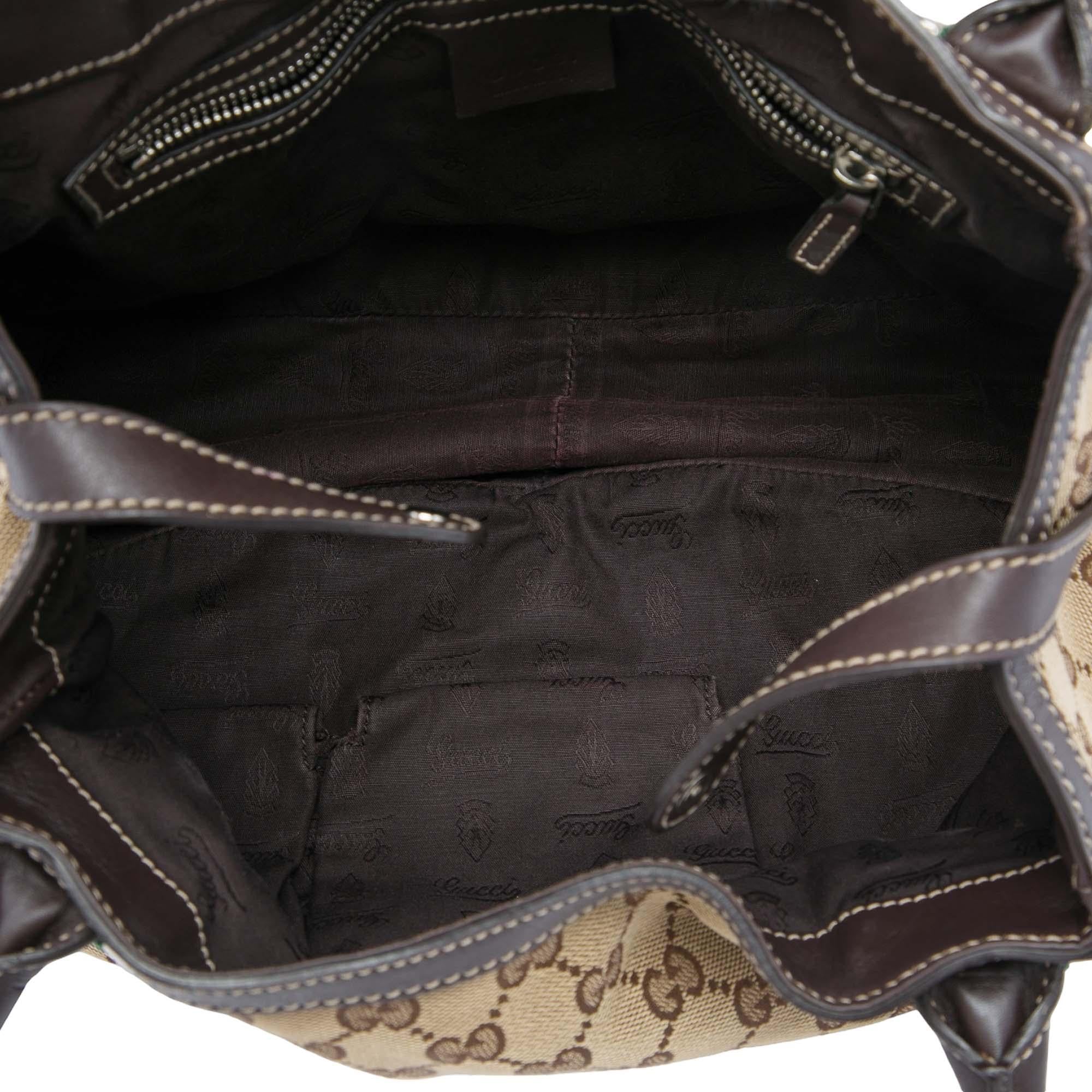 Gucci GG Canvas Web Match Ball Tote