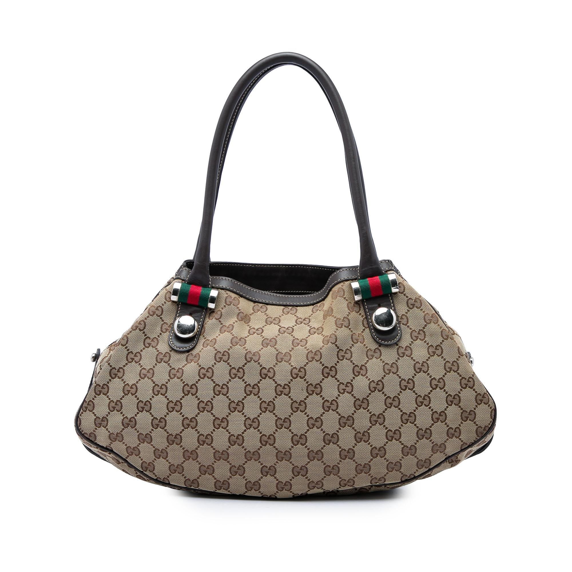 Gucci GG Canvas Web Match Ball Tote