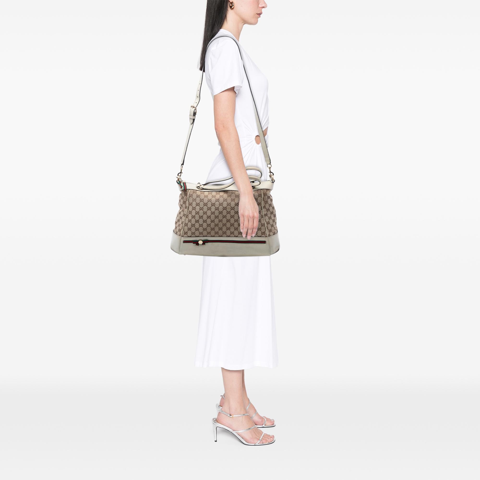 Gucci GG Canvas Web Mayfair Satchel