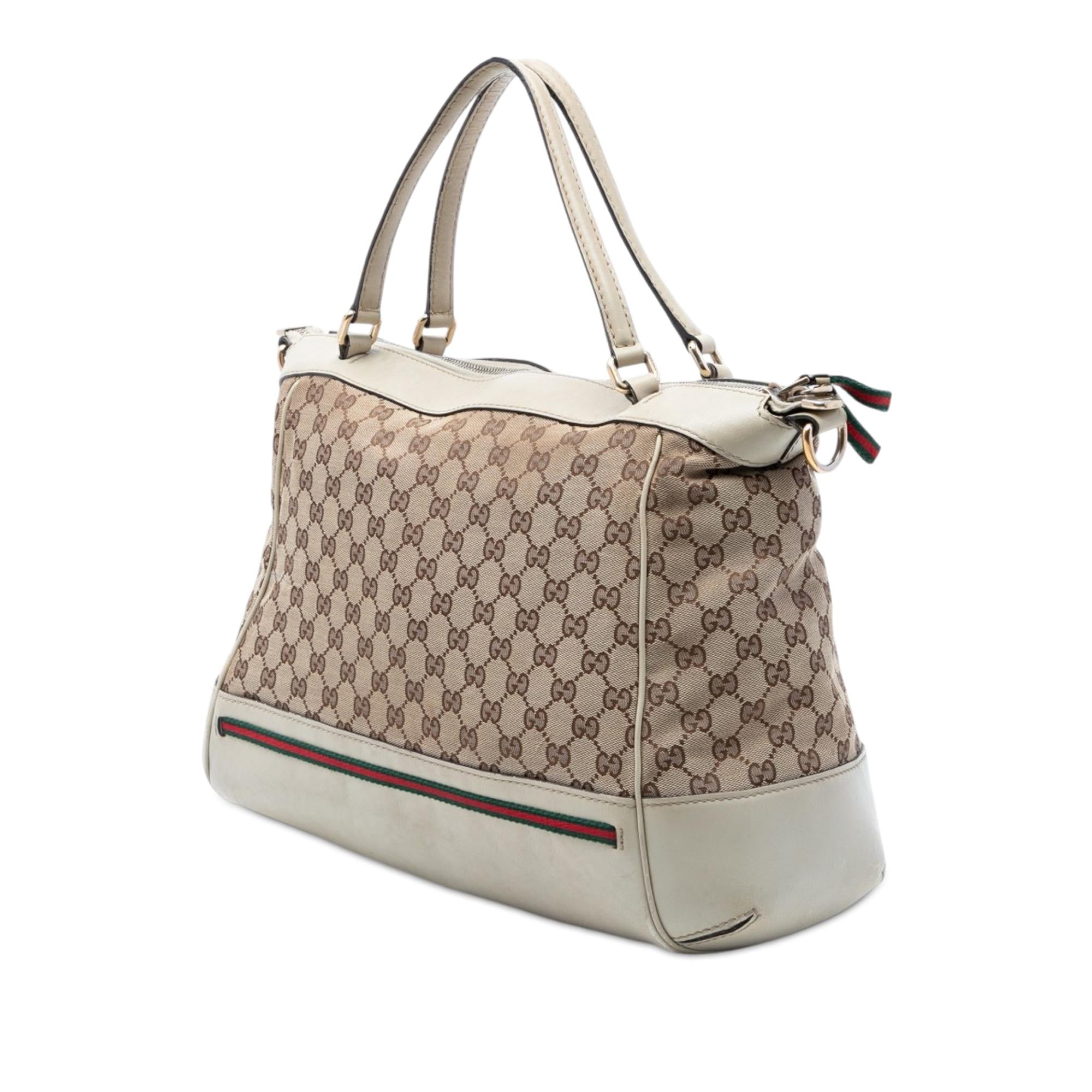 Gucci GG Canvas Web Mayfair Satchel
